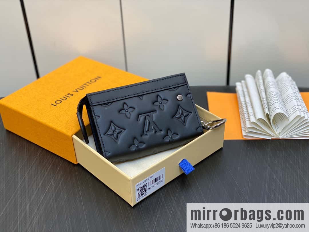 [Premium‑quality] M82776 black full leather, key bag wallet series, new VOYAGE key bag in autumn and winter