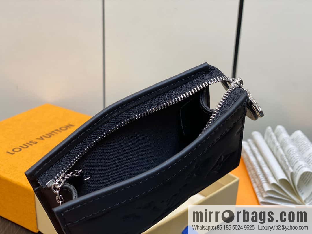 [Premium‑quality] M82776 black full leather, key bag wallet series, new VOYAGE key bag in autumn and winter