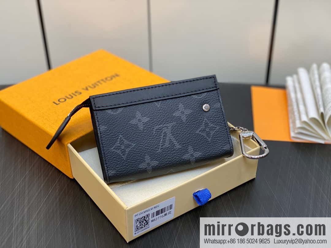 [Boutique‑grade] M82776 black flower, key bag wallet series, new VOYAGE key bag in autumn and winter