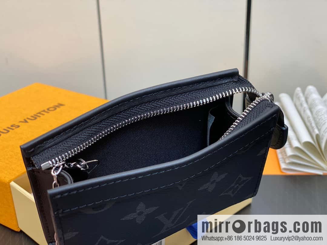 [Boutique‑grade] M82776 black flower, key bag wallet series, new VOYAGE key bag in autumn and winter