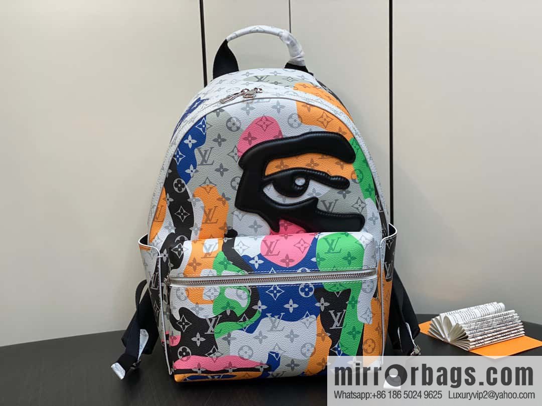 [Premium‑quality] M46680 white eye backpack series DISCOVERY small backpack