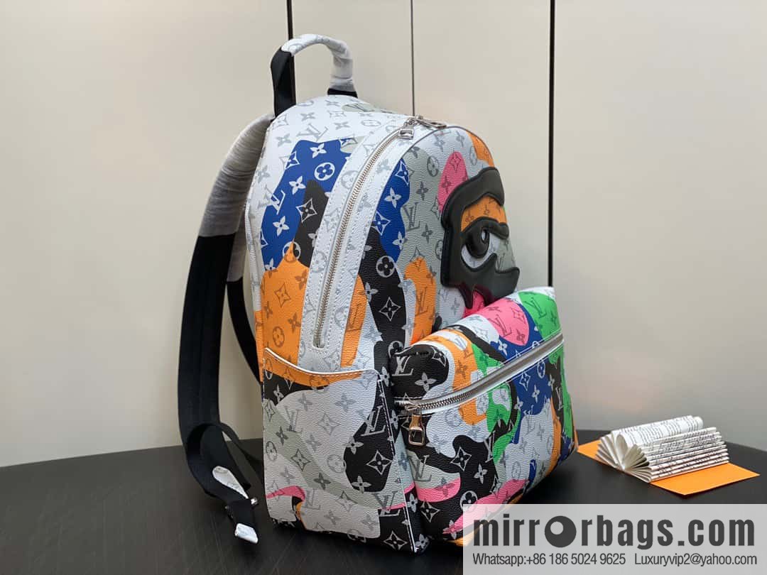 [Premium‑quality] M46680 white eye backpack series DISCOVERY small backpack