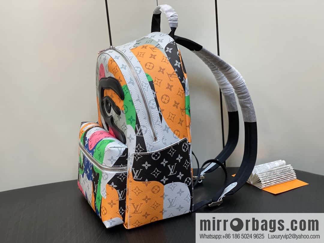 [Premium‑quality] M46680 white eye backpack series DISCOVERY small backpack