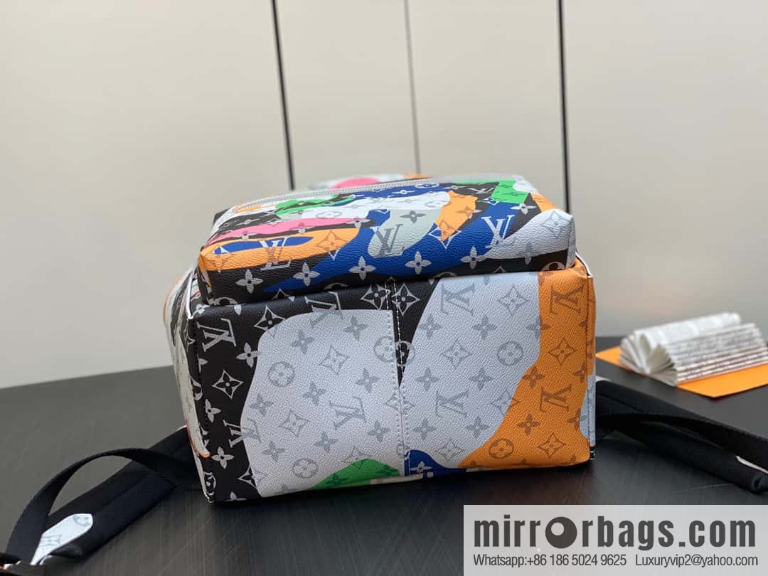 [Premium‑quality] M46680 white eye backpack series DISCOVERY small backpack