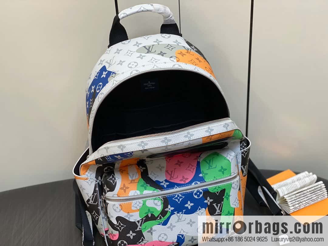 [Premium‑quality] M46680 white eye backpack series DISCOVERY small backpack
