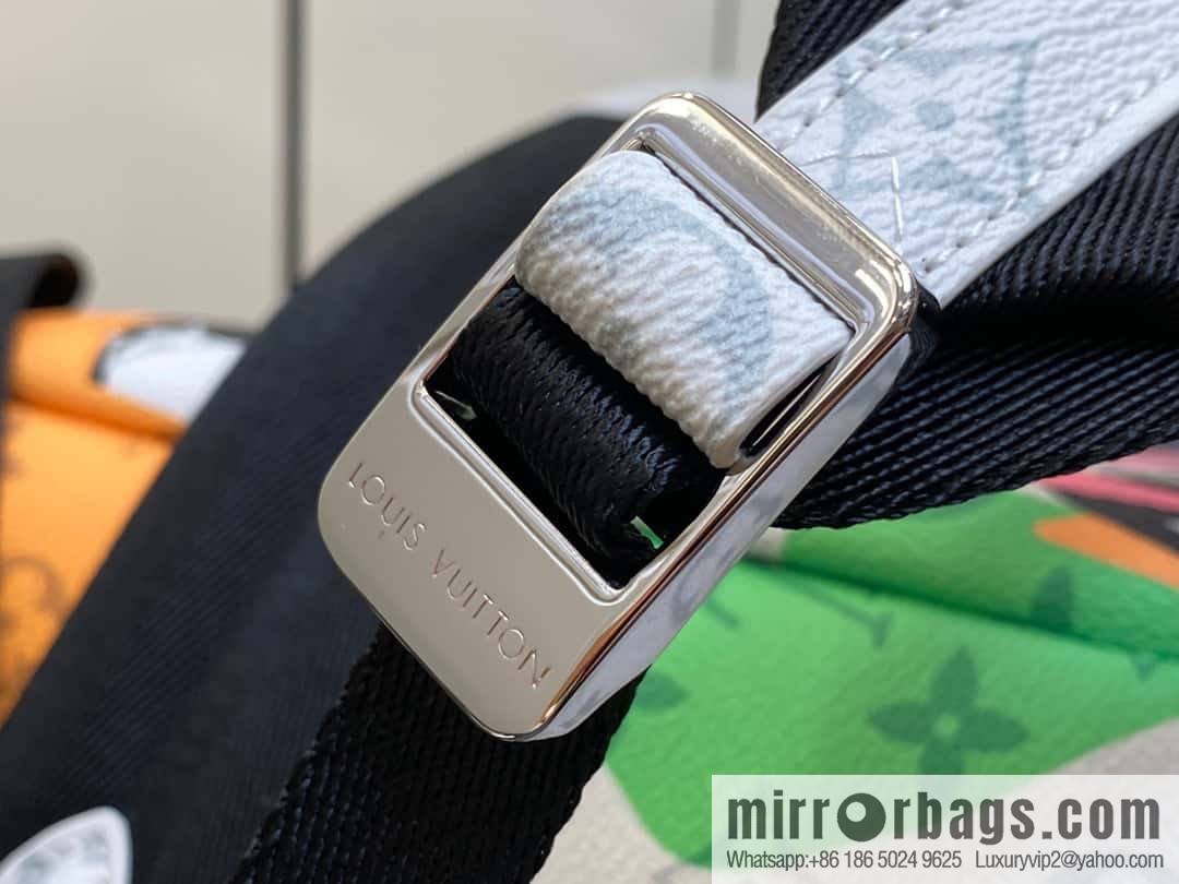 [Premium‑quality] M46680 white eye backpack series DISCOVERY small backpack
