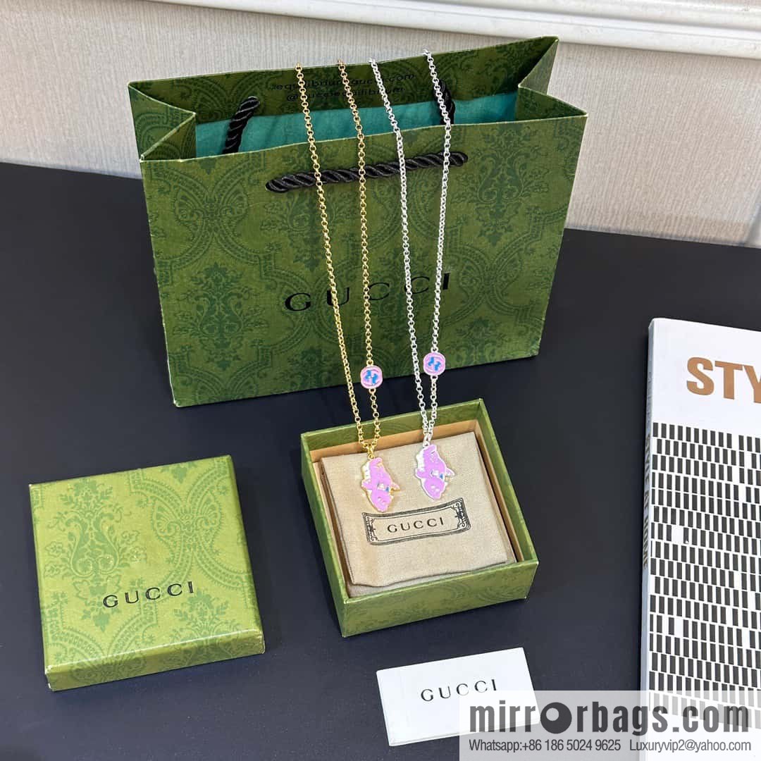 ☀Chinese New Year Series Year of the Dragon Small Xianglong Enamel Pendant Purple Pink Dragon 🐉 Necklace ☀