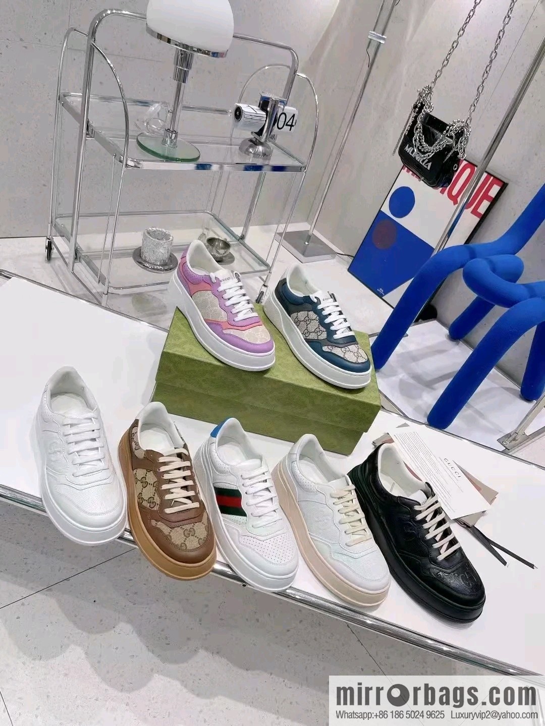 🐰🐰GUCCI Gucci platform white shoes