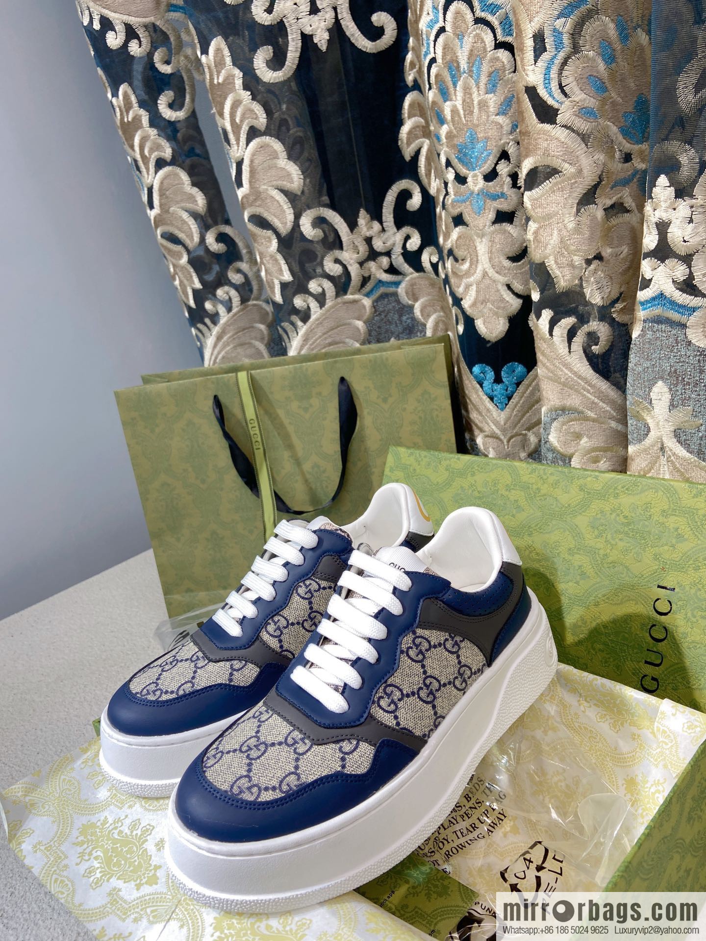 🐰🐰GUCCI Gucci platform white shoes