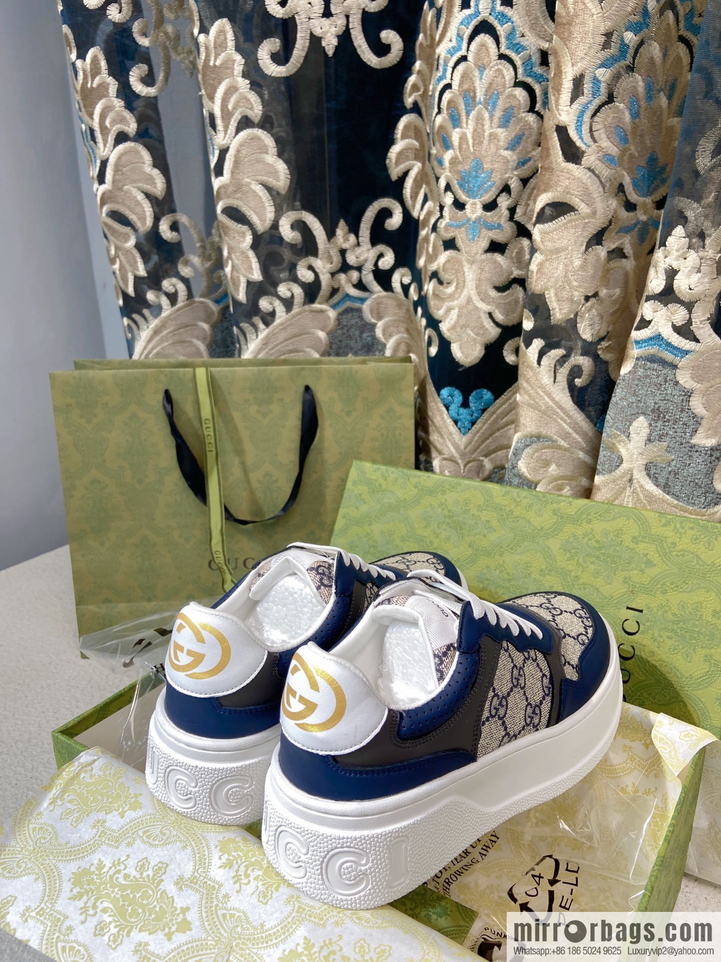 🐰🐰GUCCI Gucci platform white shoes