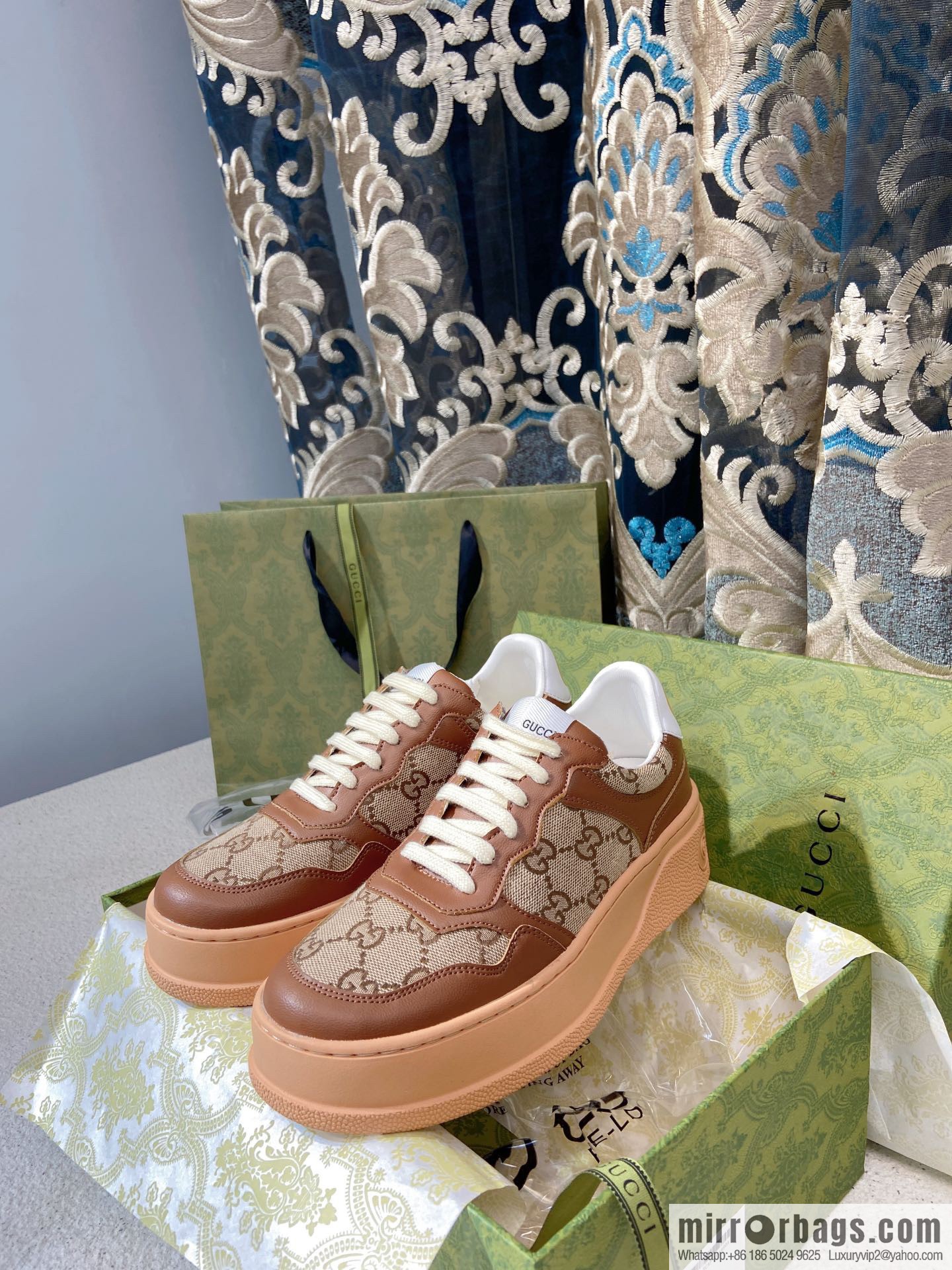 🐰🐰GUCCI Gucci platform white shoes