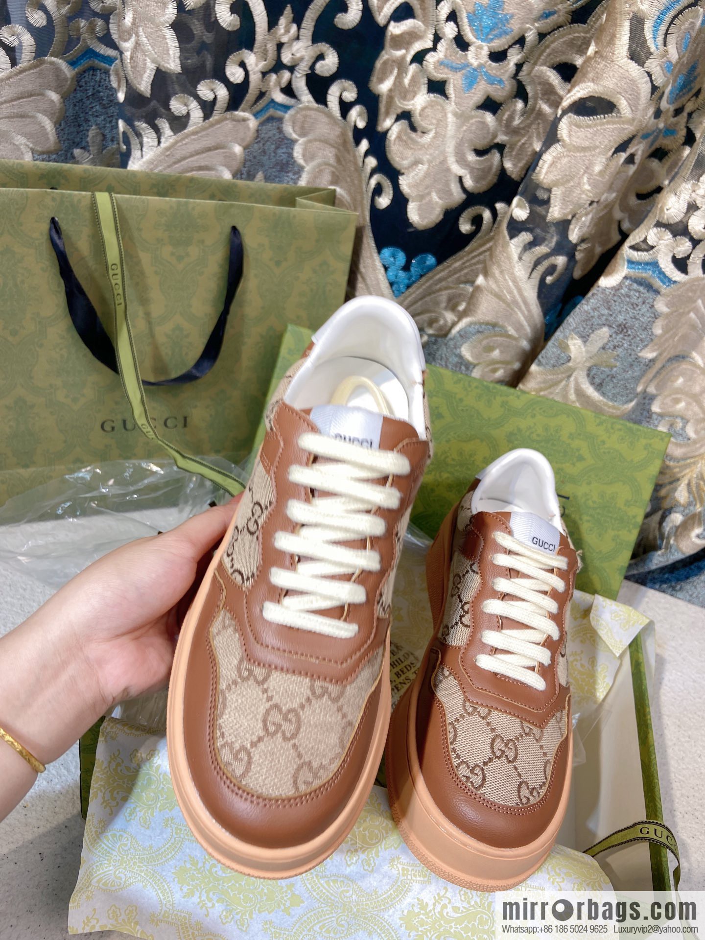 🐰🐰GUCCI Gucci platform white shoes