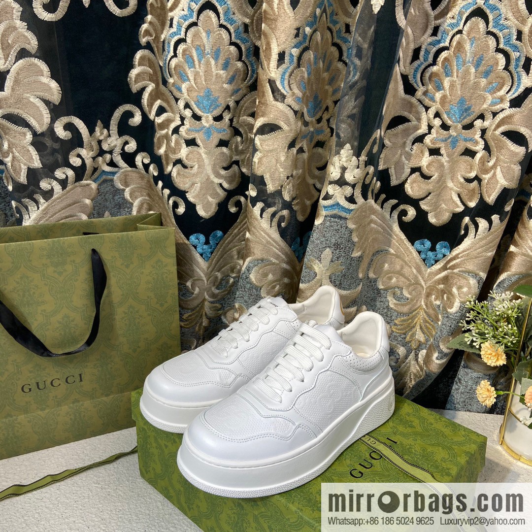 🐰🐰GUCCI Gucci platform white shoes
