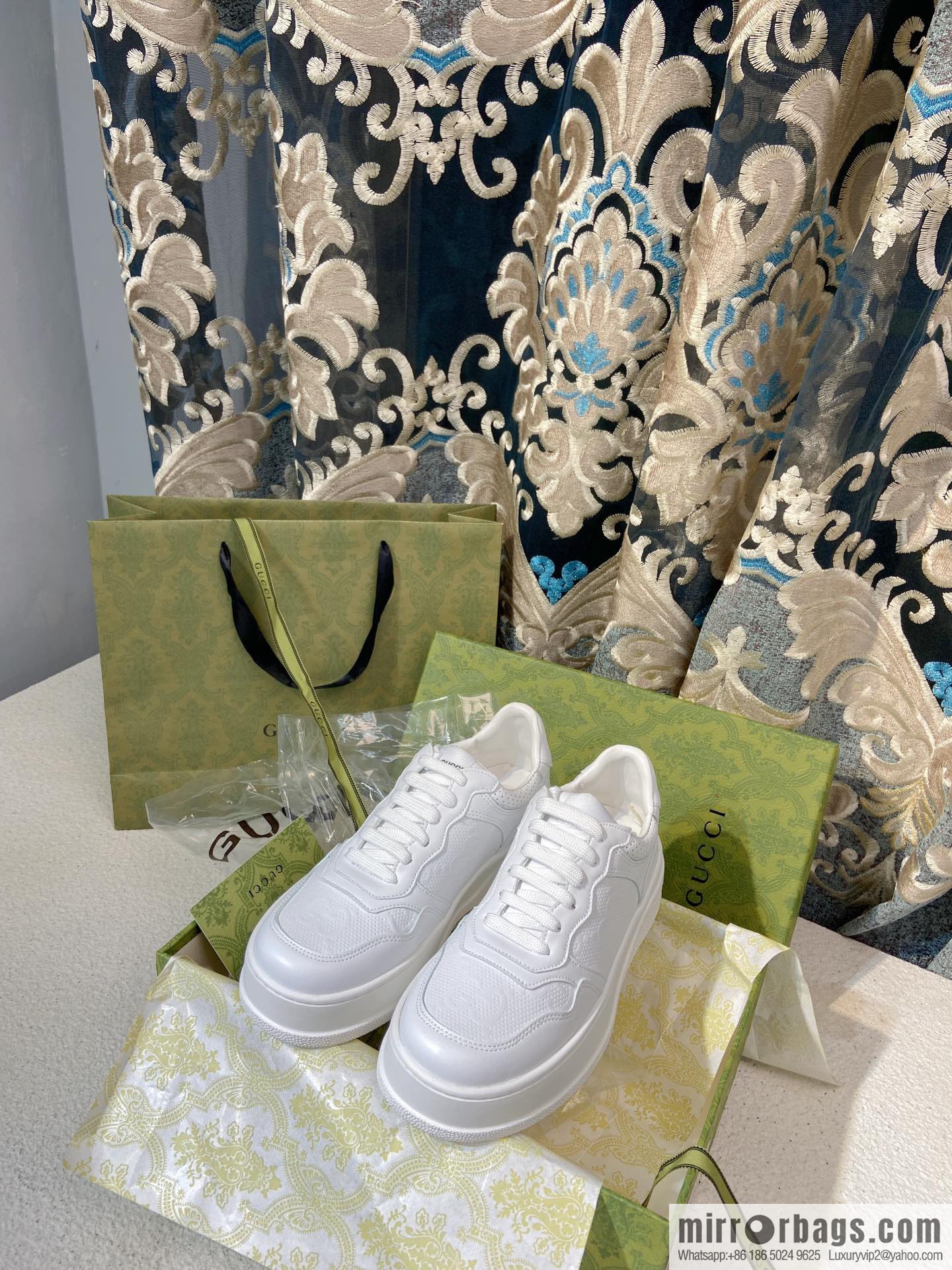 🐰🐰GUCCI Gucci platform white shoes