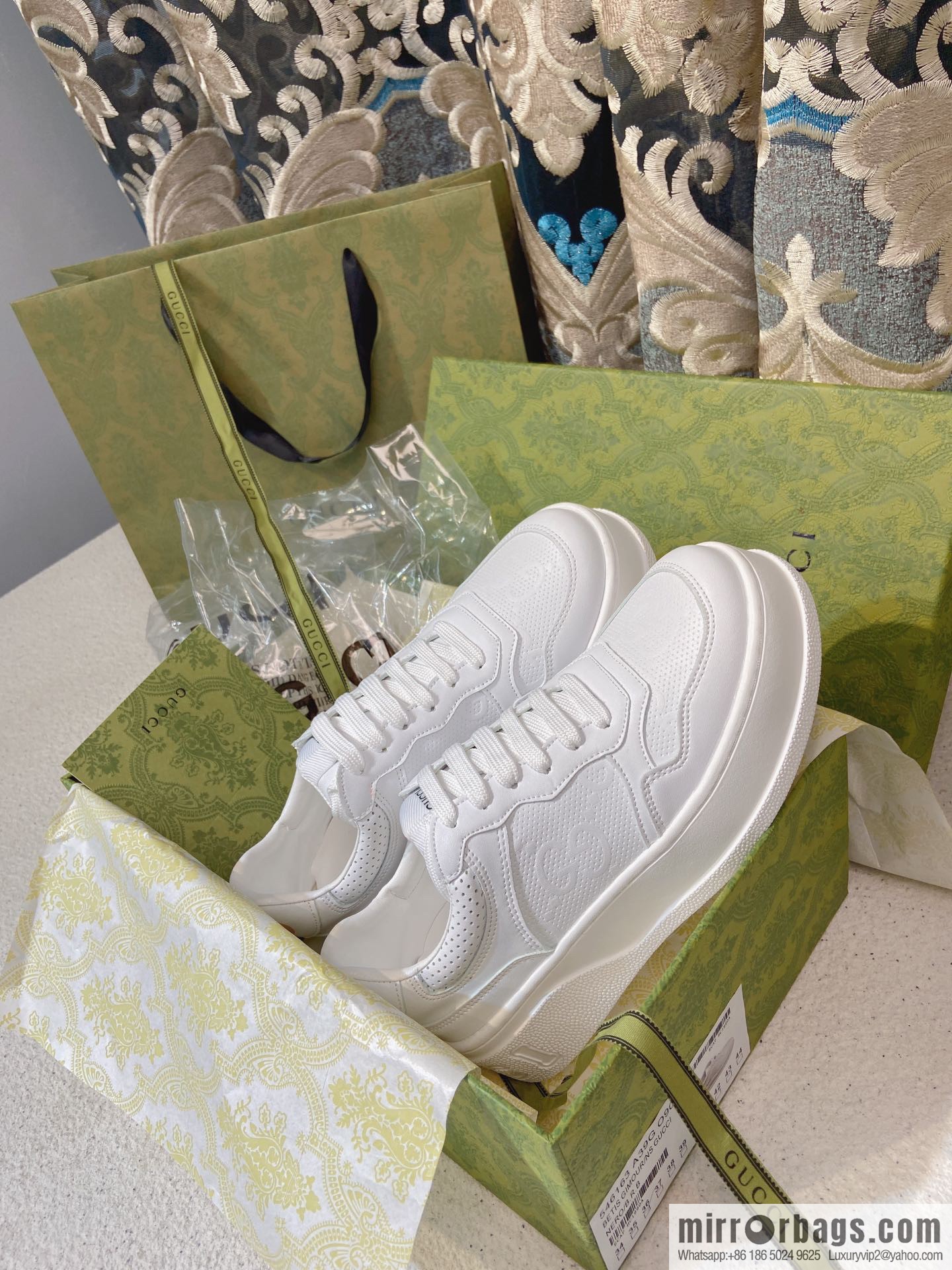 🐰🐰GUCCI Gucci platform white shoes