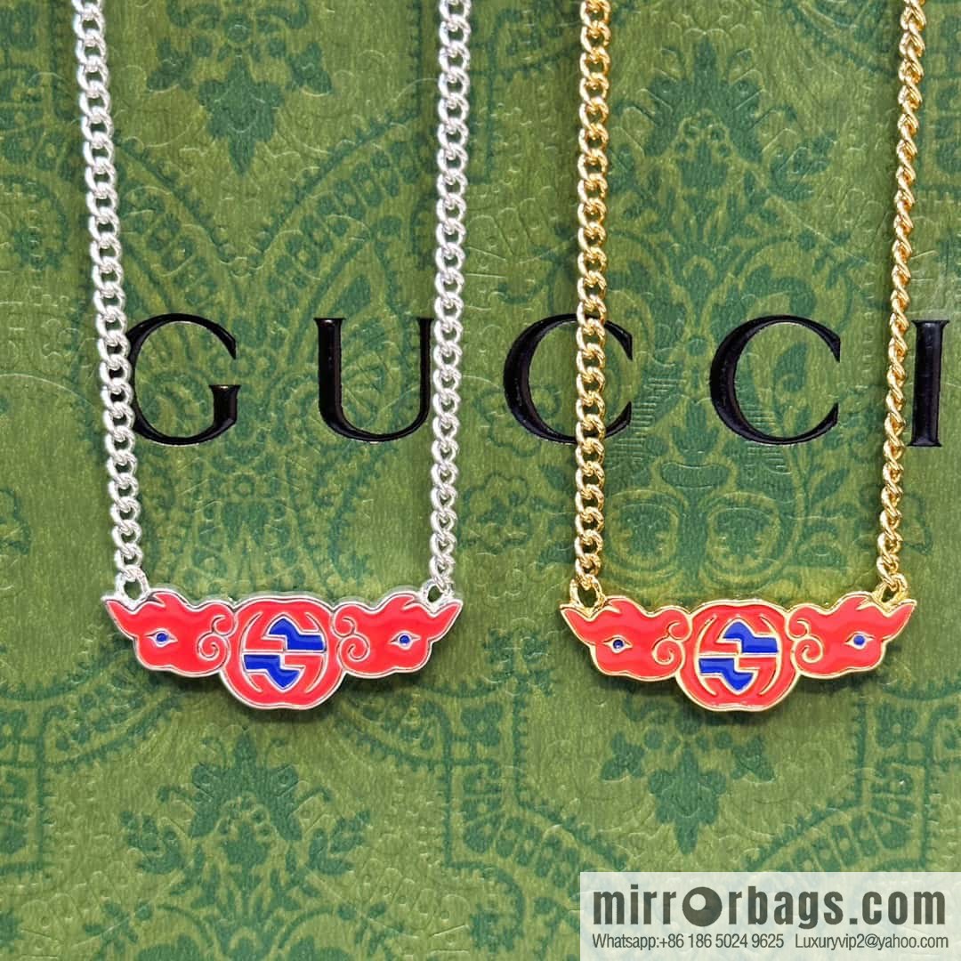 ☀Chinese New Year series interlocking double G auspicious cloud ☁️ necklace ☀