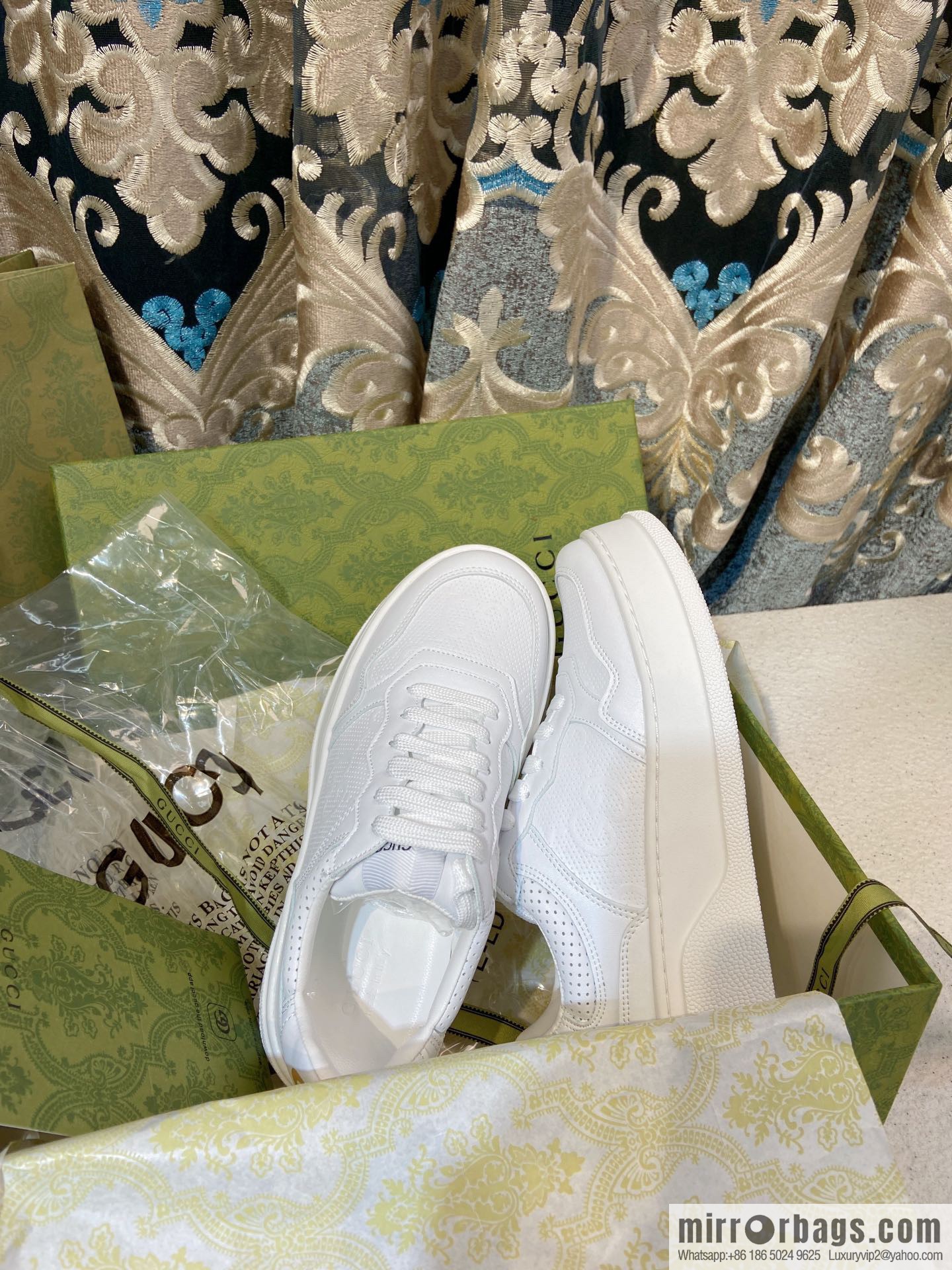 🐰🐰GUCCI Gucci platform white shoes
