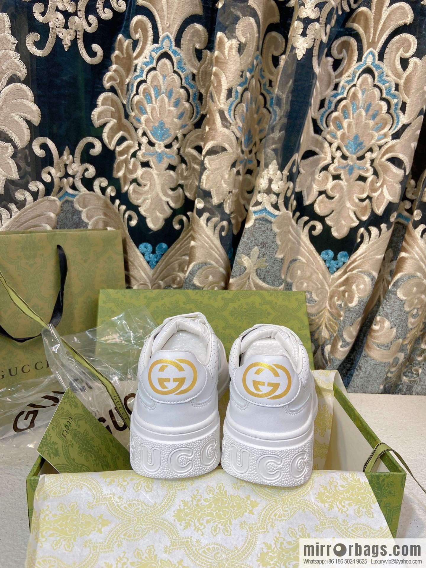 🐰🐰GUCCI Gucci platform white shoes