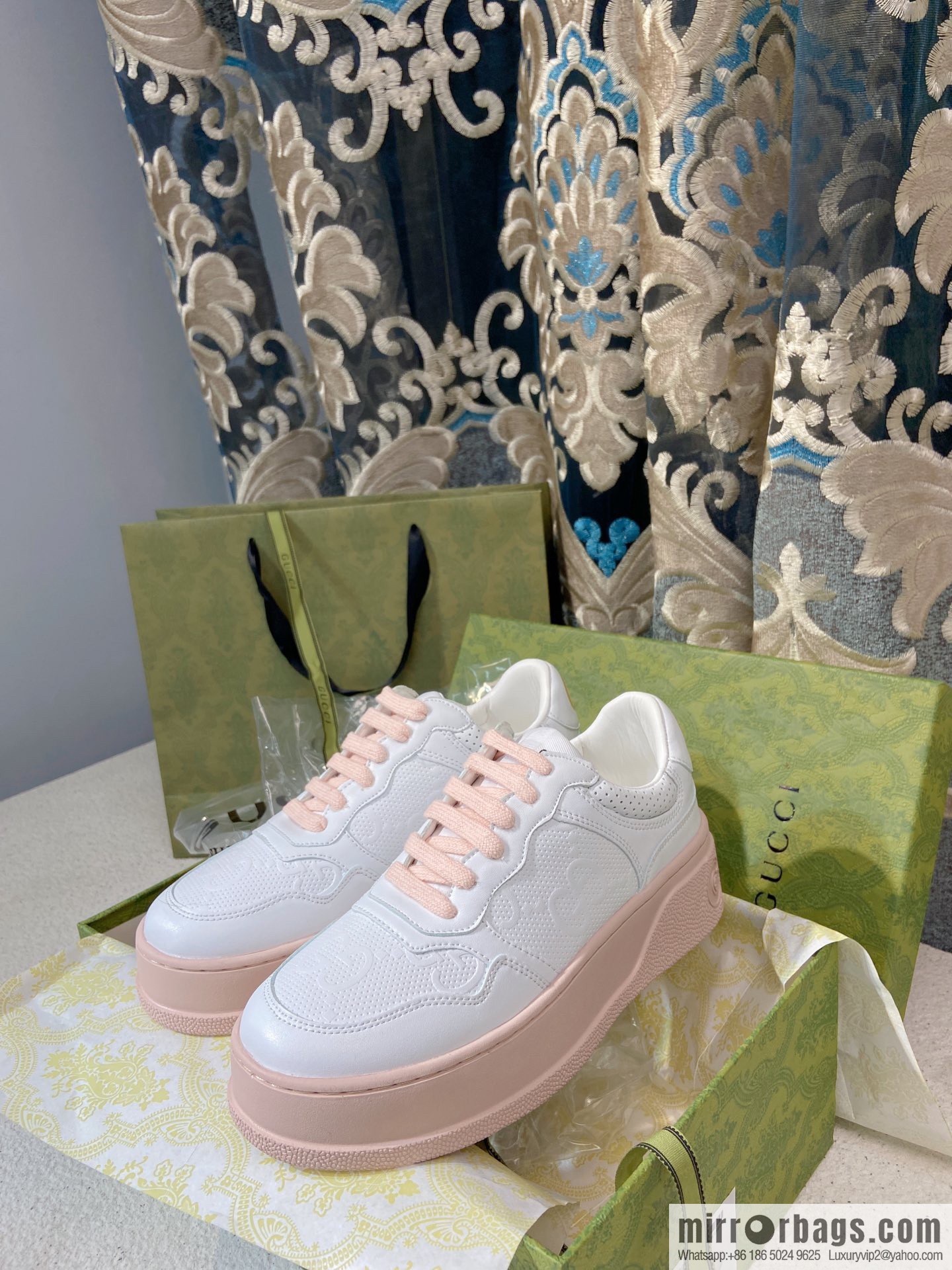 🐰🐰GUCCI Gucci platform white shoes