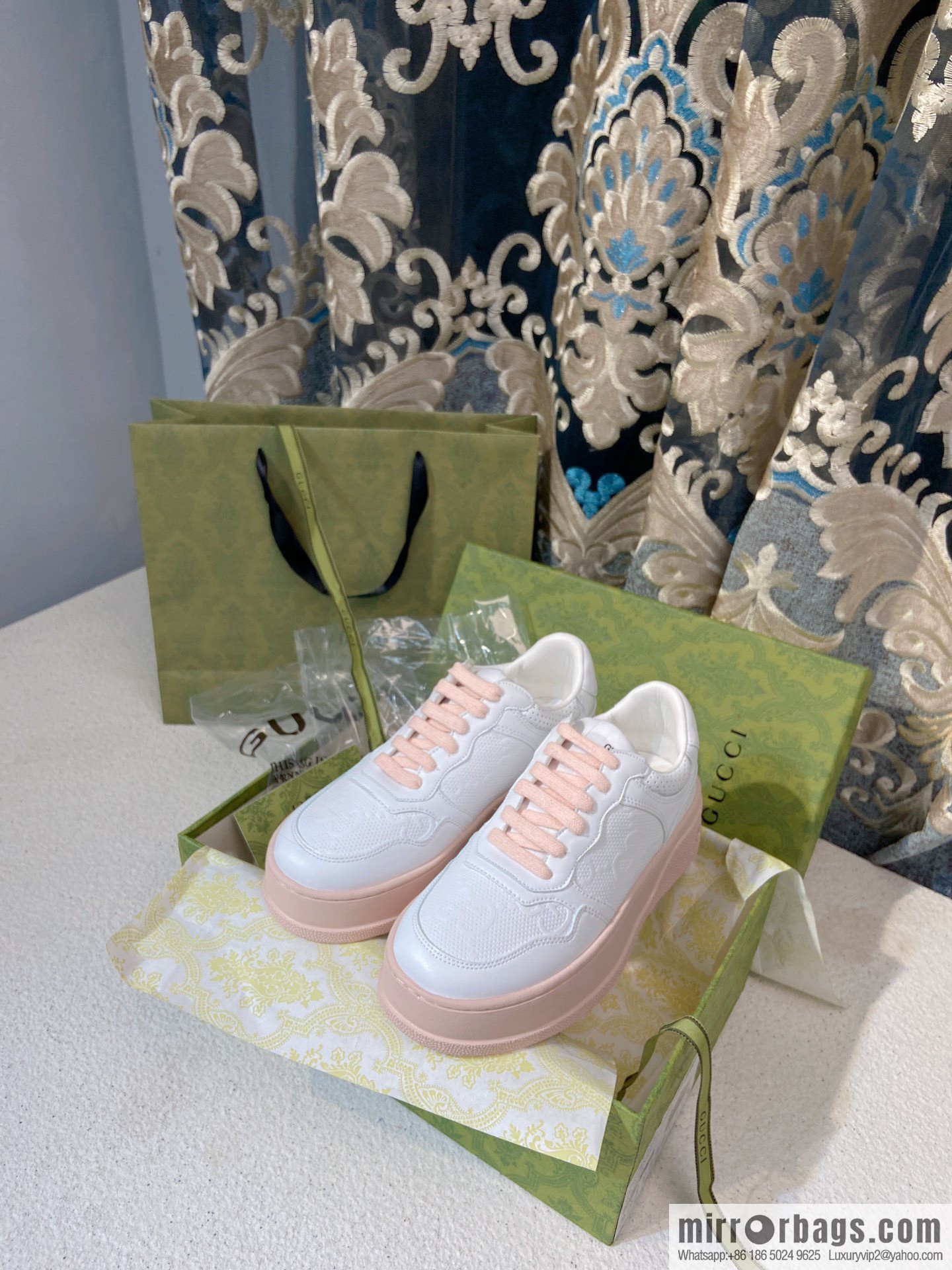 🐰🐰GUCCI Gucci platform white shoes