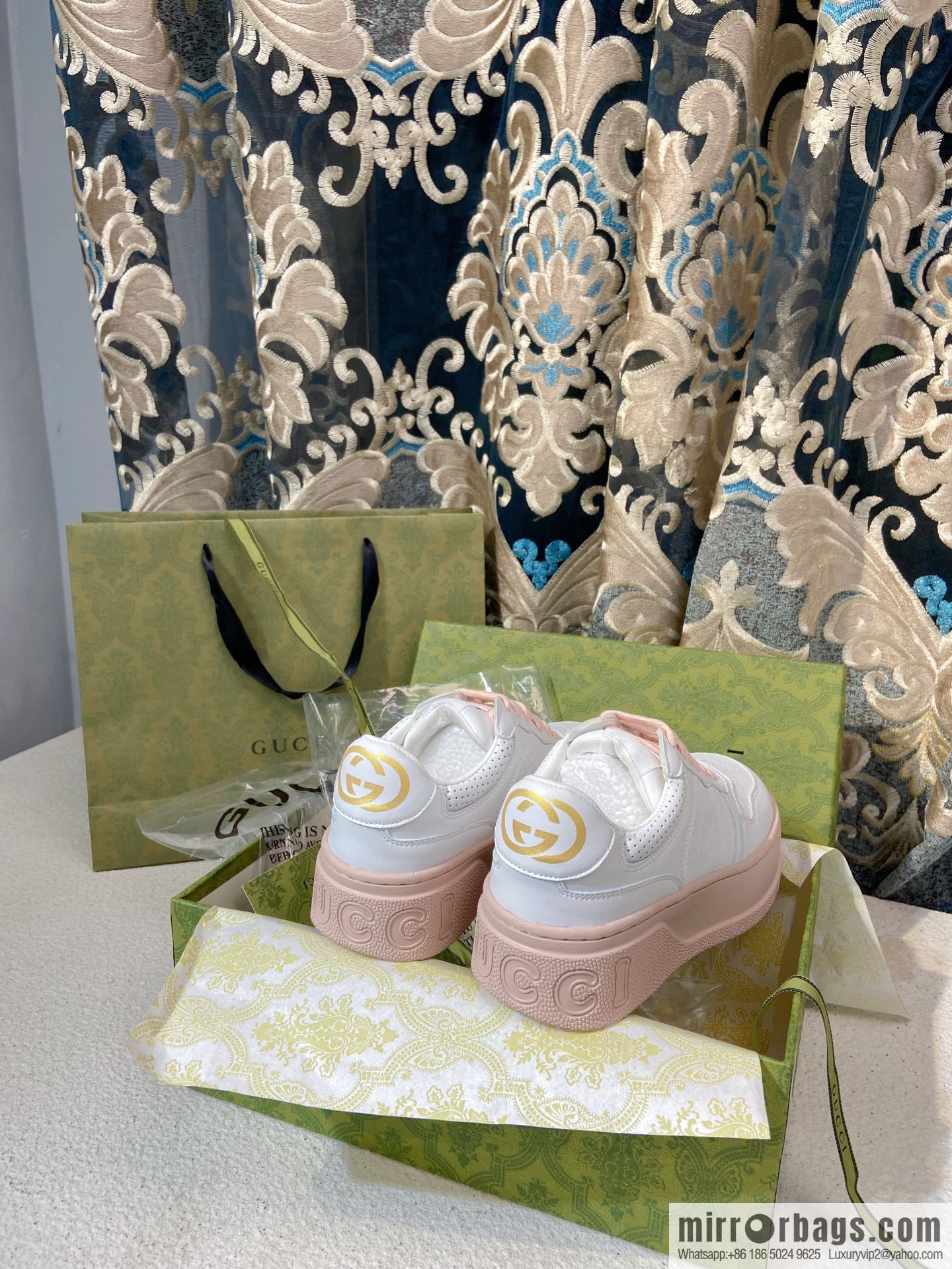 🐰🐰GUCCI Gucci platform white shoes