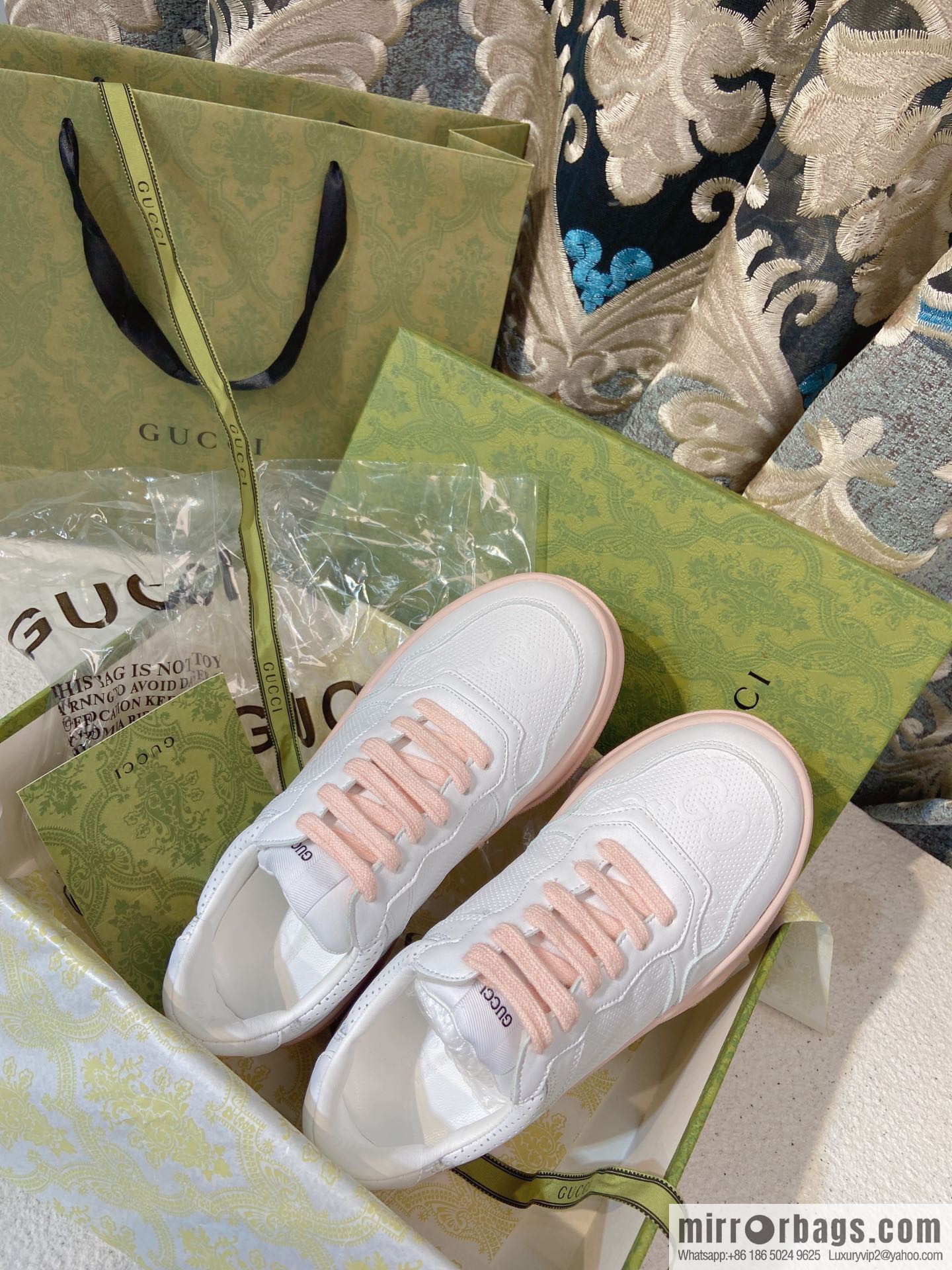 🐰🐰GUCCI Gucci platform white shoes