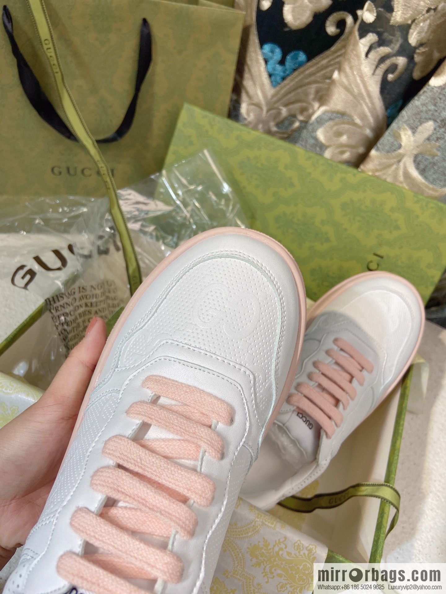 🐰🐰GUCCI Gucci platform white shoes