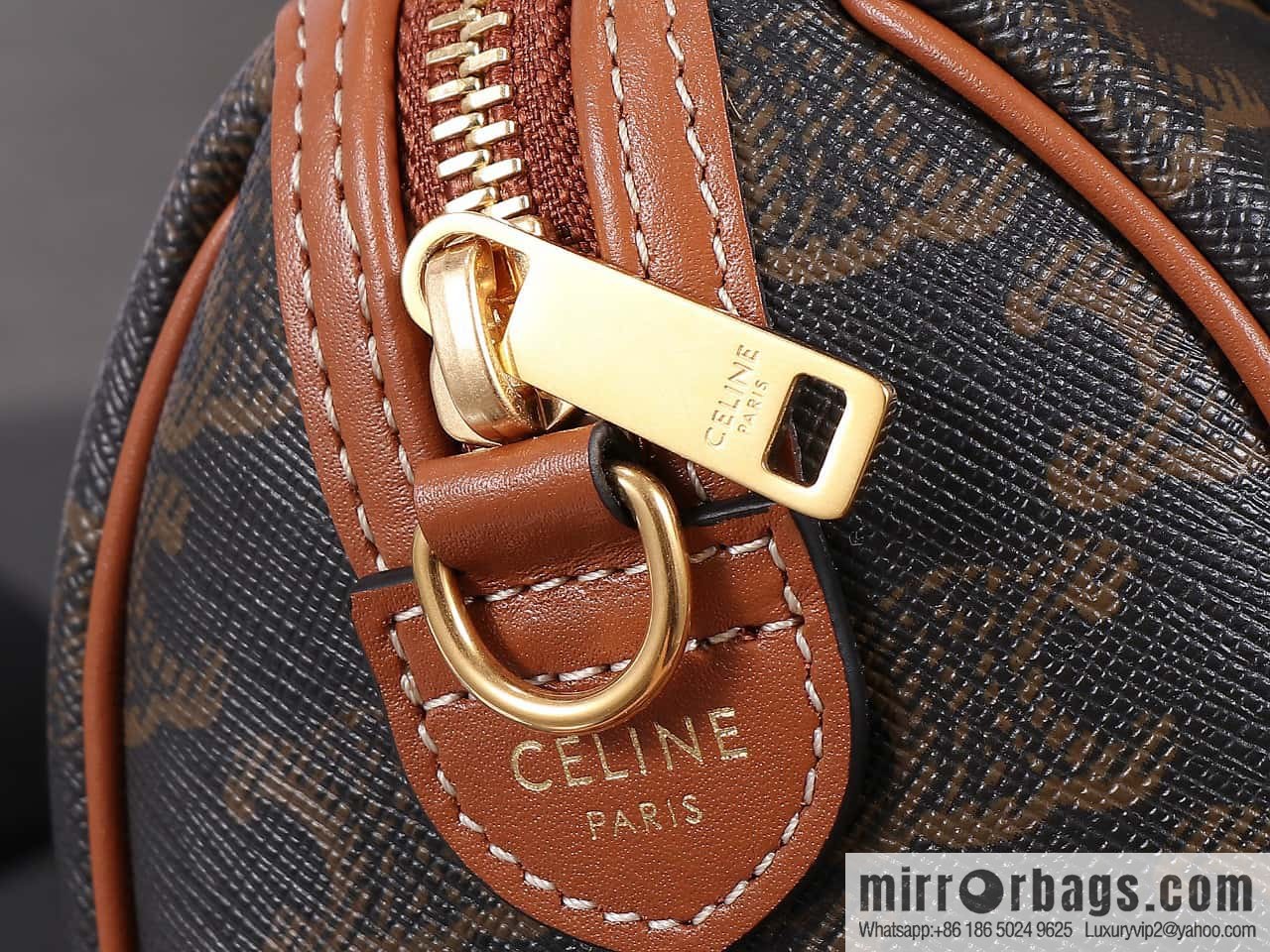 [Premium quality, all-steel hardware] Small logo printed cow leather (fabric) Boston bag, tan 113772 Number: 197588