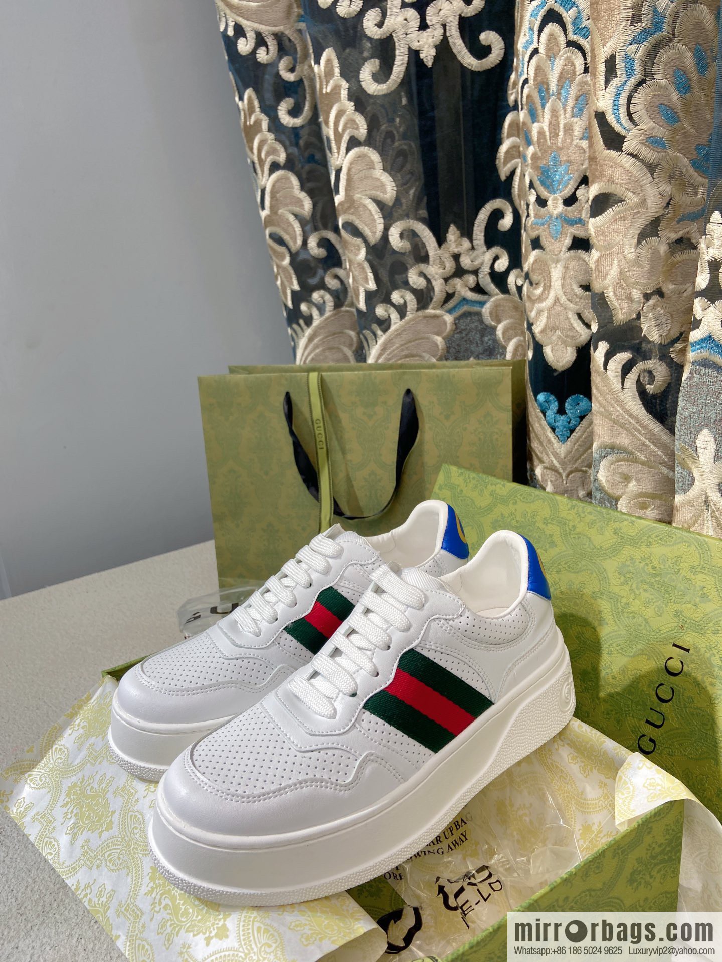 🐰🐰GUCCI Gucci platform white shoes