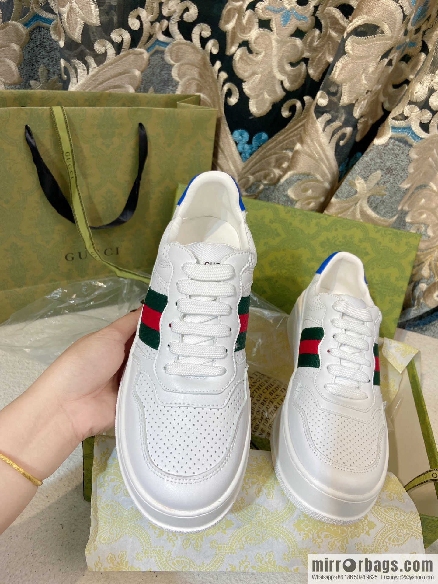 🐰🐰GUCCI Gucci platform white shoes