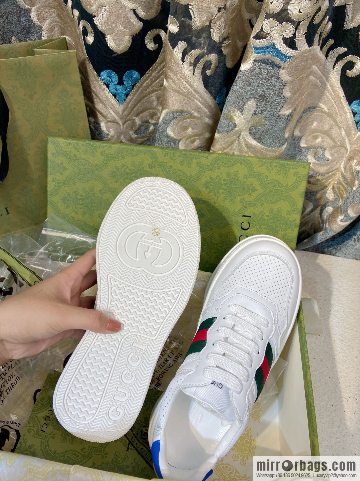 🐰🐰GUCCI Gucci platform white shoes