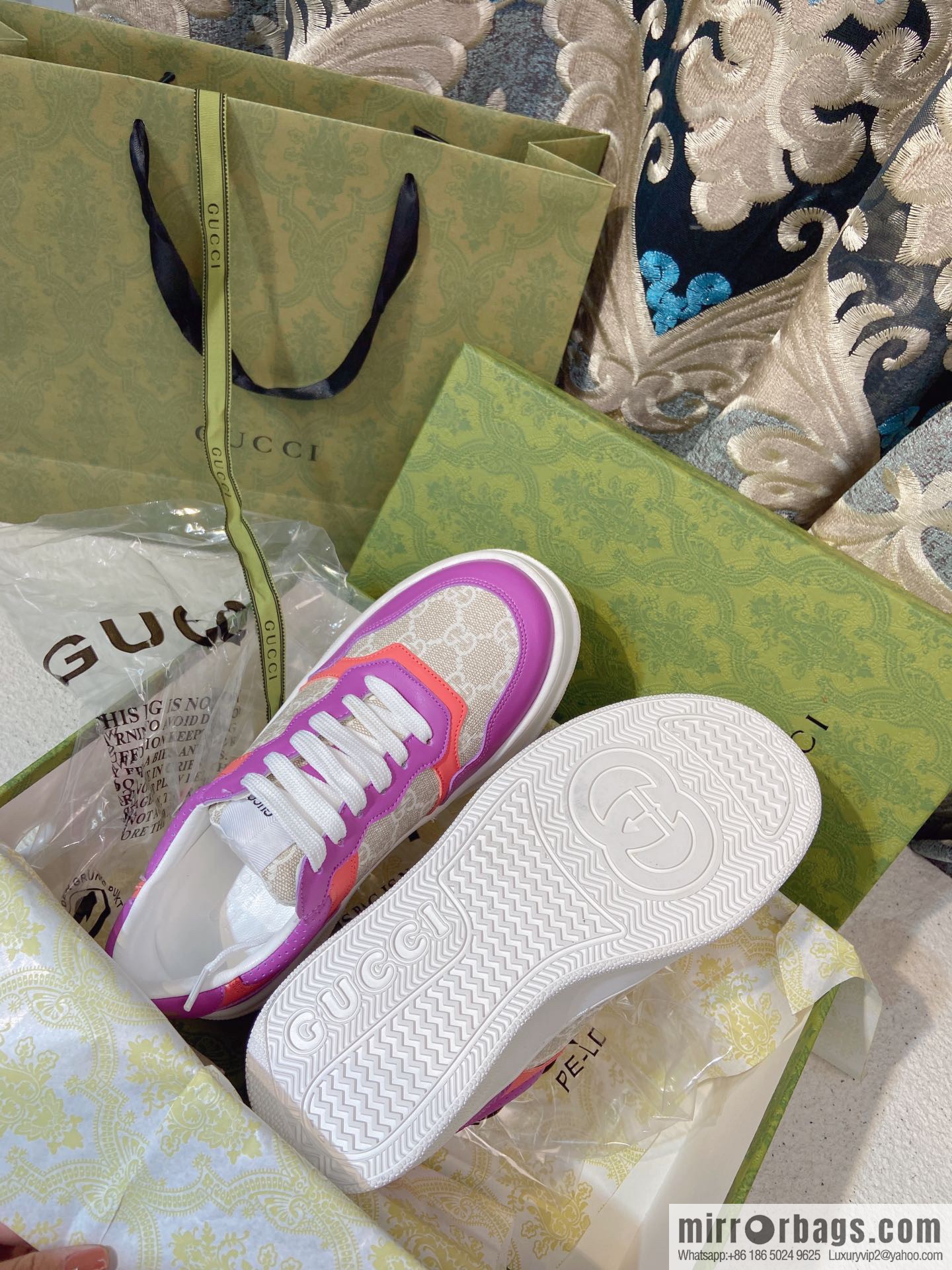 🐰🐰GUCCI Gucci platform white shoes