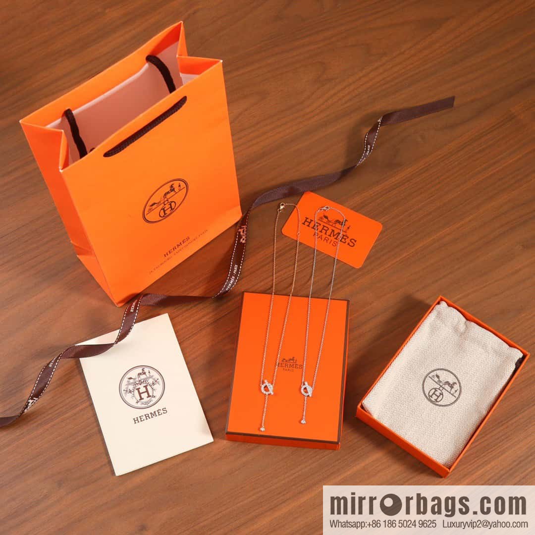 ❤️New ☑️ Hermès HERMES full diamond OT fringed necklace