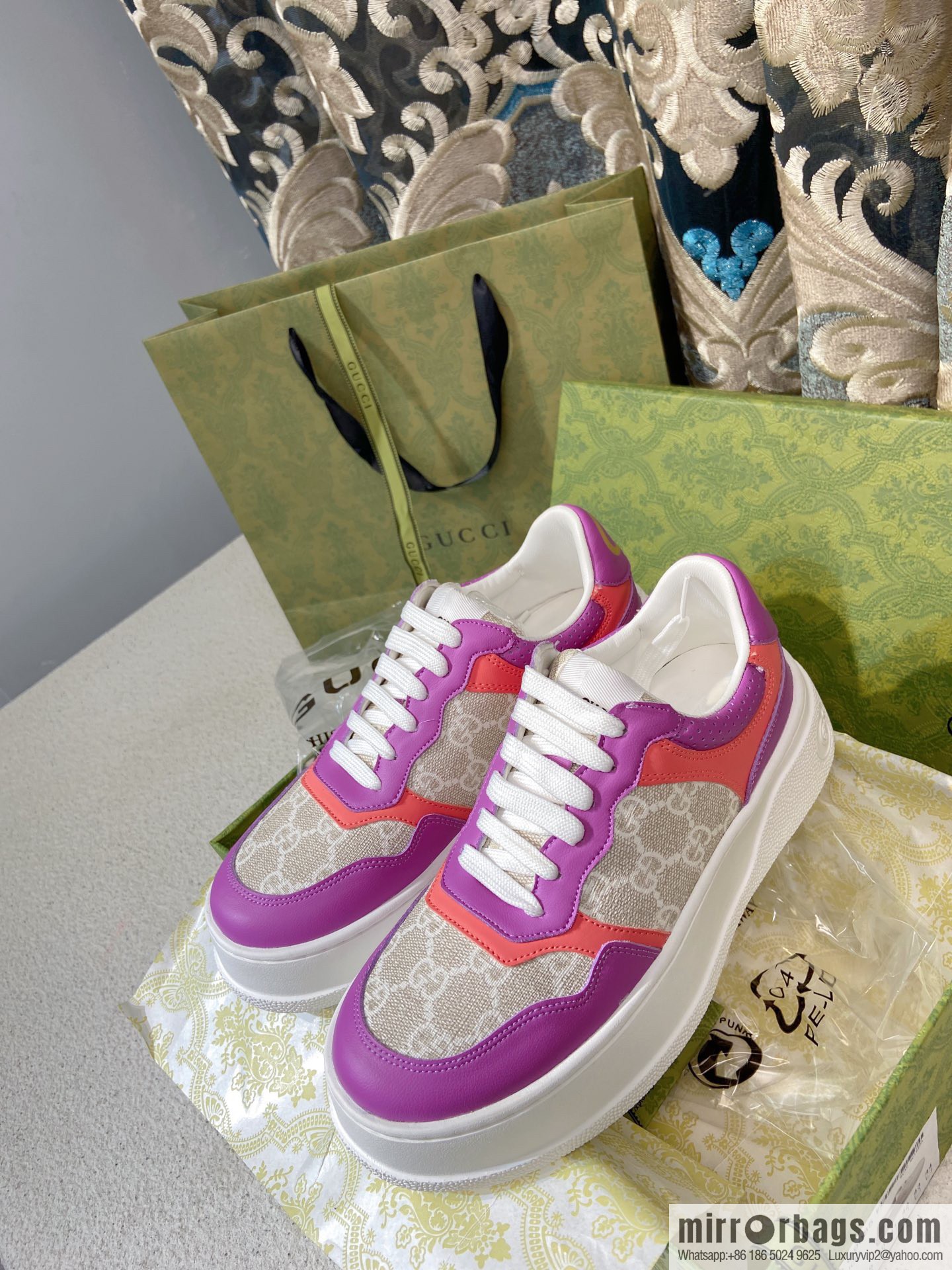 🐰🐰GUCCI Gucci platform white shoes