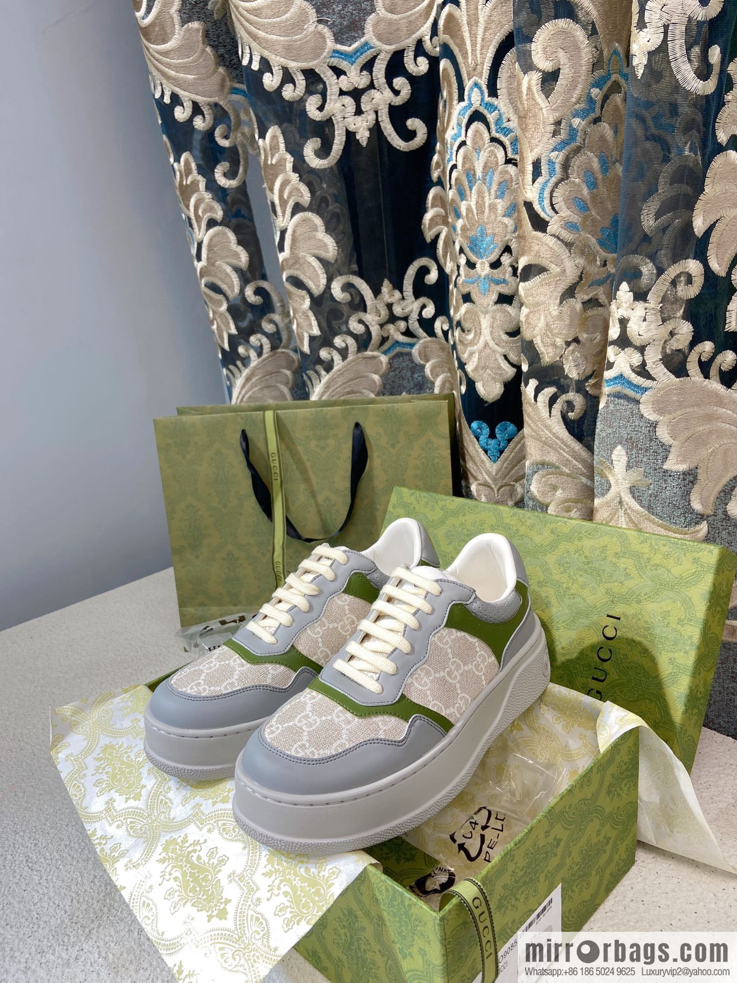 🐰🐰GUCCI Gucci platform white shoes