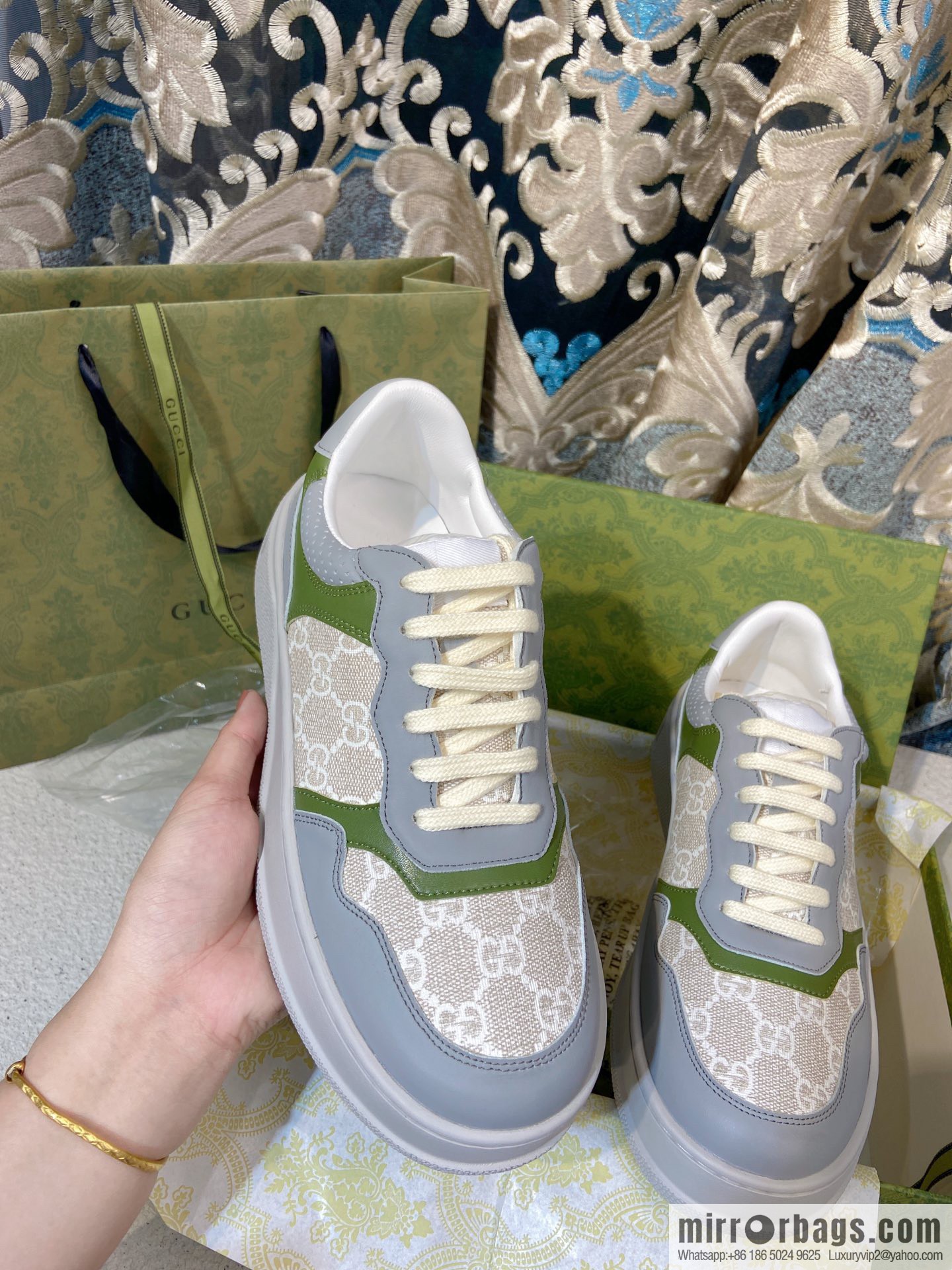 🐰🐰GUCCI Gucci platform white shoes