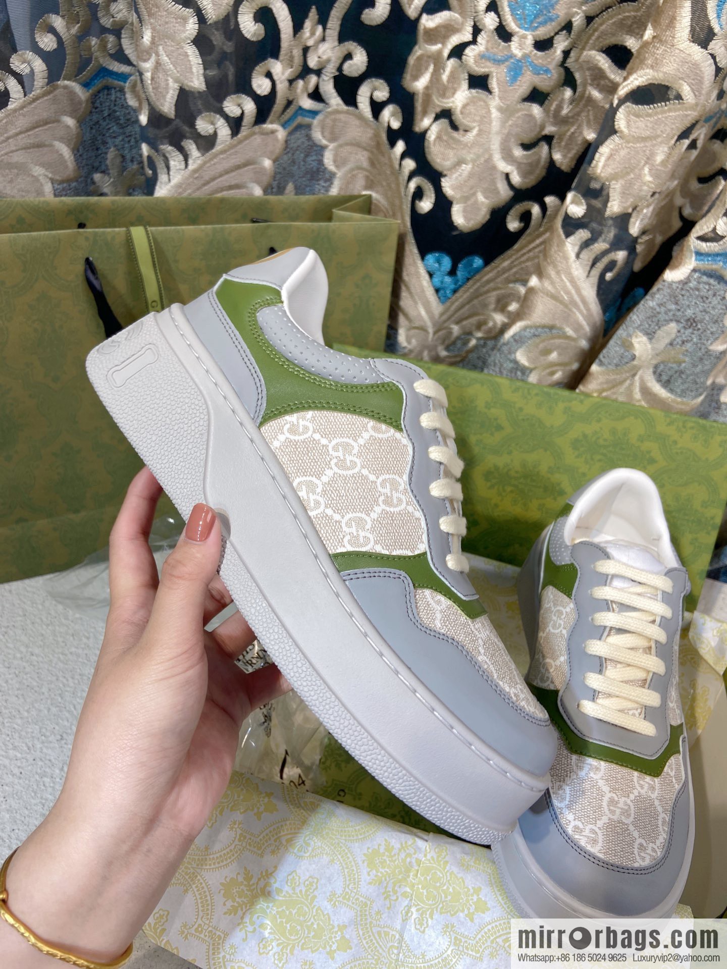 🐰🐰GUCCI Gucci platform white shoes