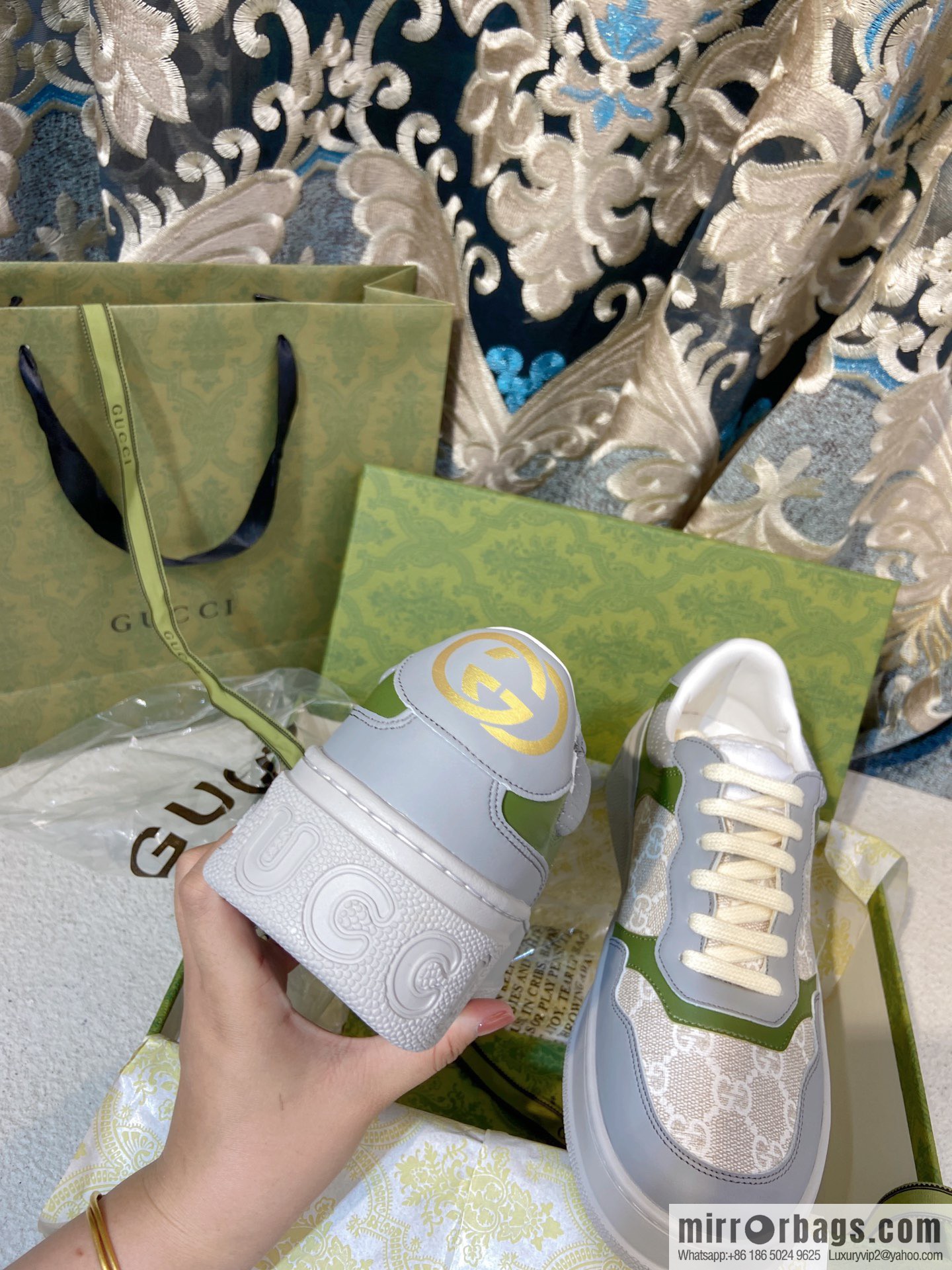 🐰🐰GUCCI Gucci platform white shoes