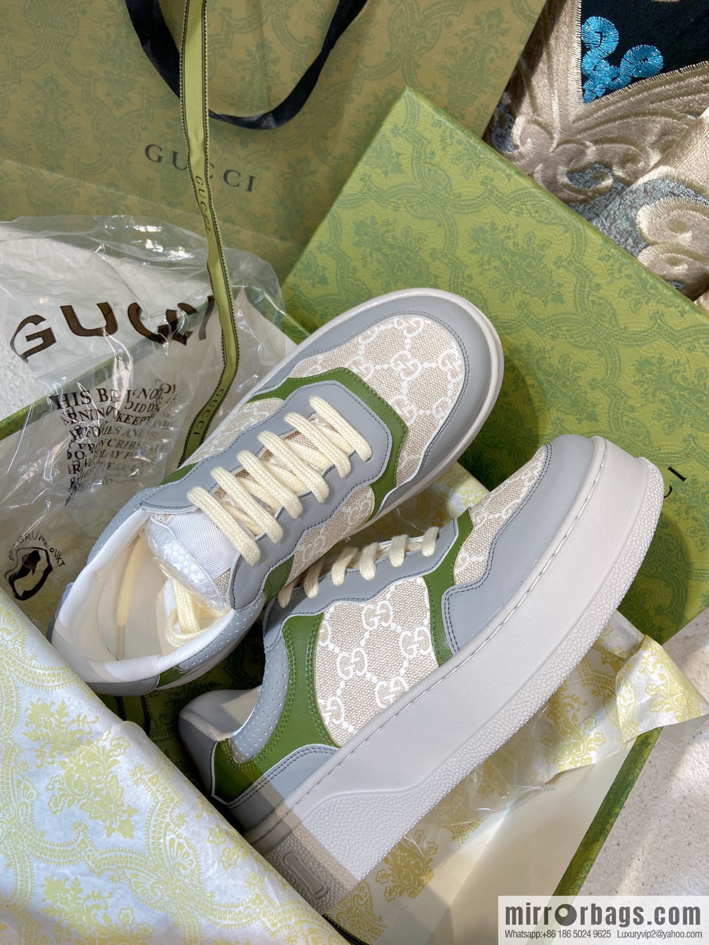 🐰🐰GUCCI Gucci platform white shoes