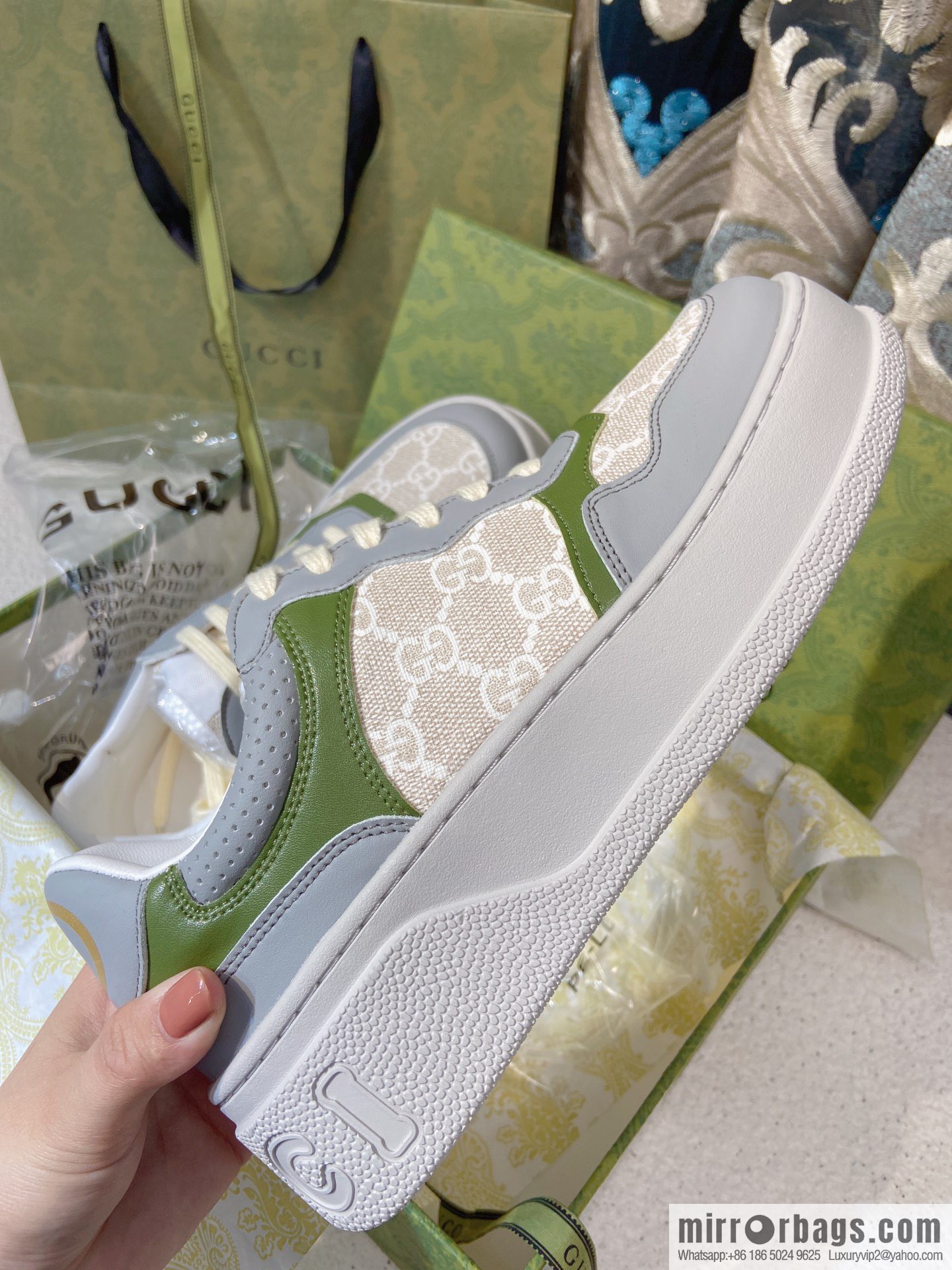 🐰🐰GUCCI Gucci platform white shoes