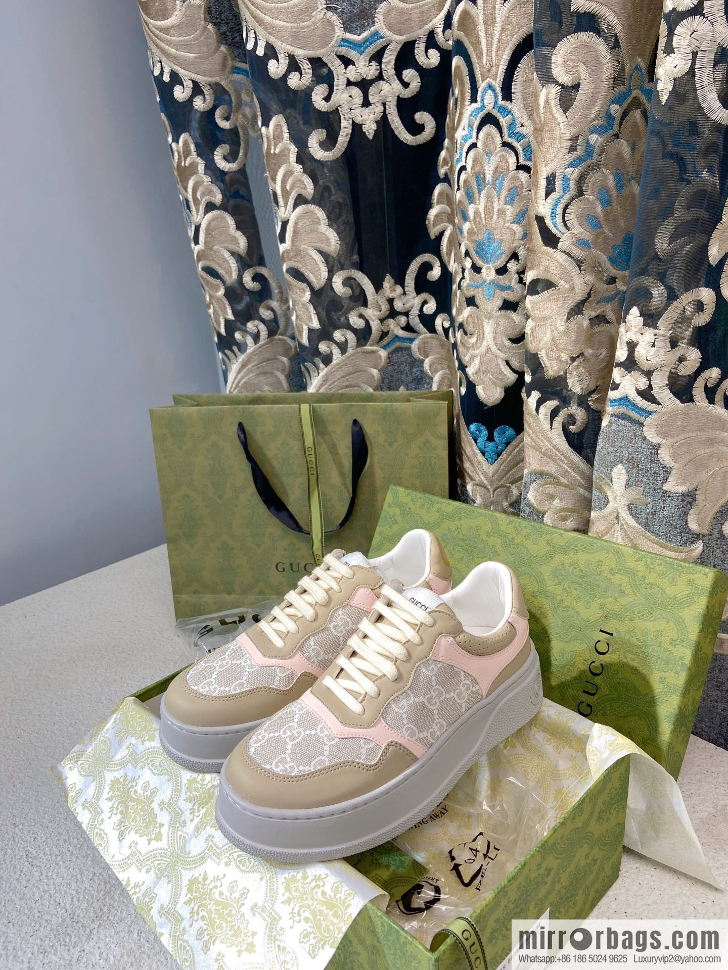 🐰🐰GUCCI Gucci platform white shoes