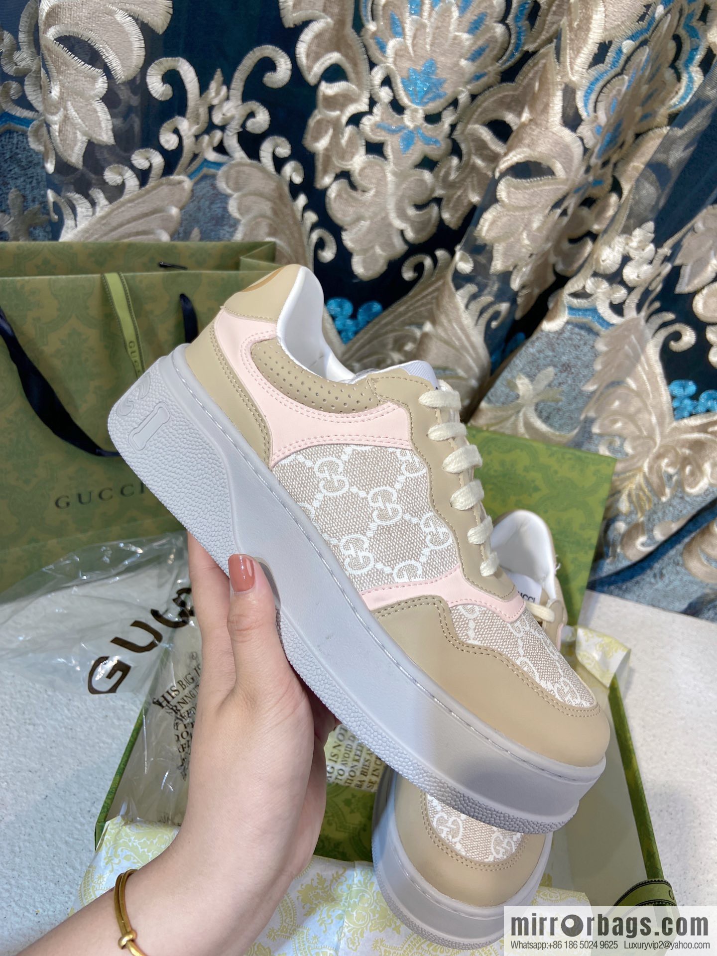🐰🐰GUCCI Gucci platform white shoes