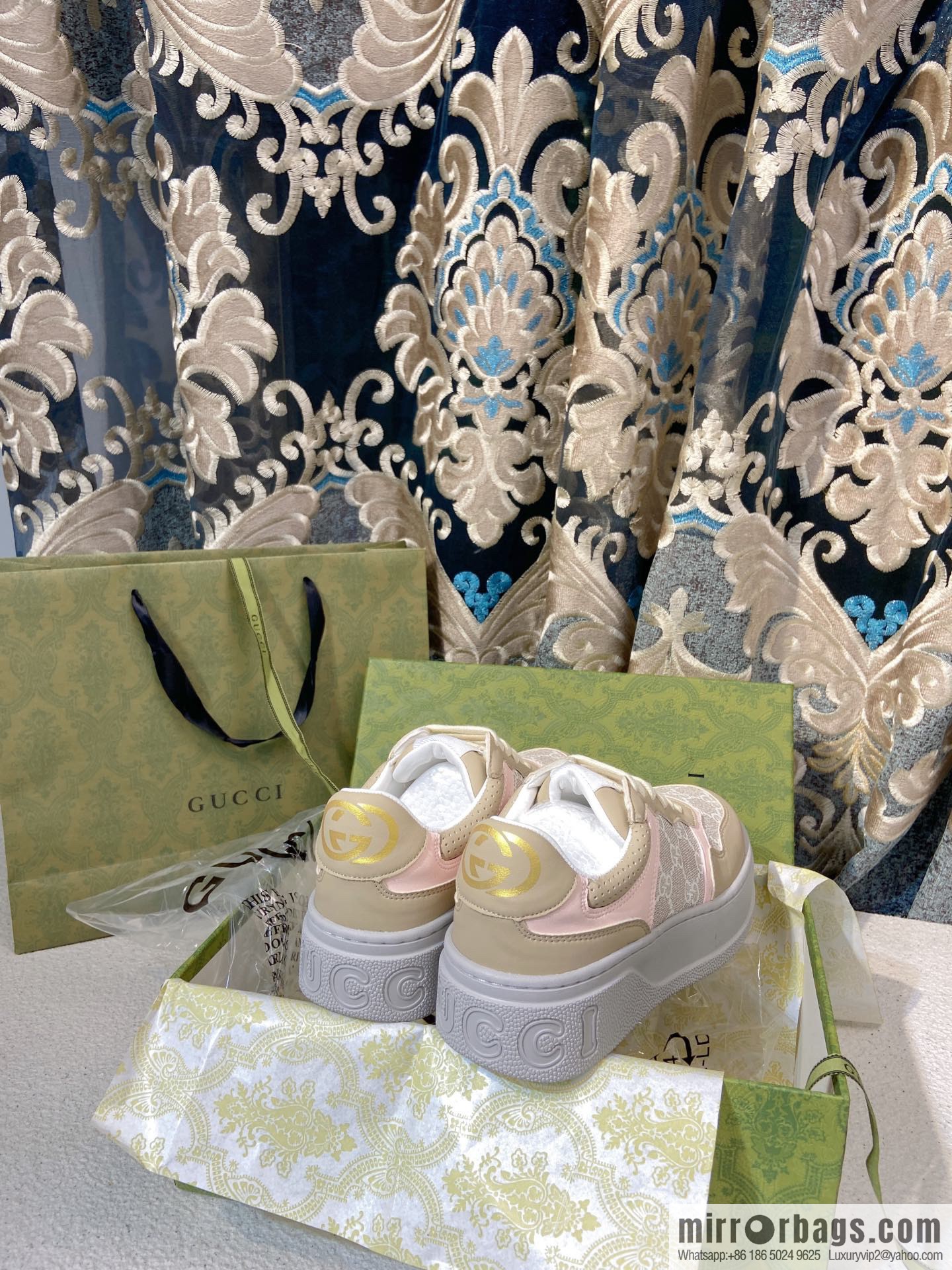 🐰🐰GUCCI Gucci platform white shoes