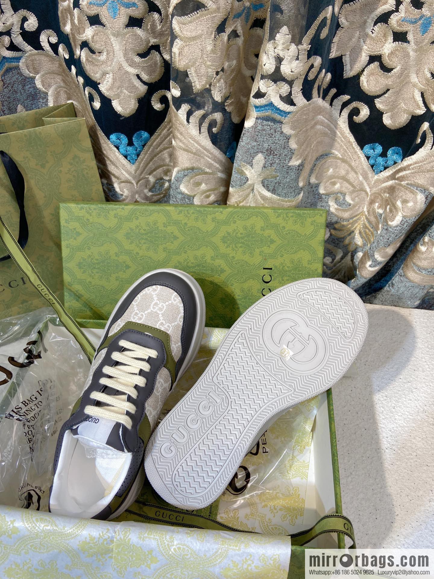 🐰🐰GUCCI Gucci platform white shoes