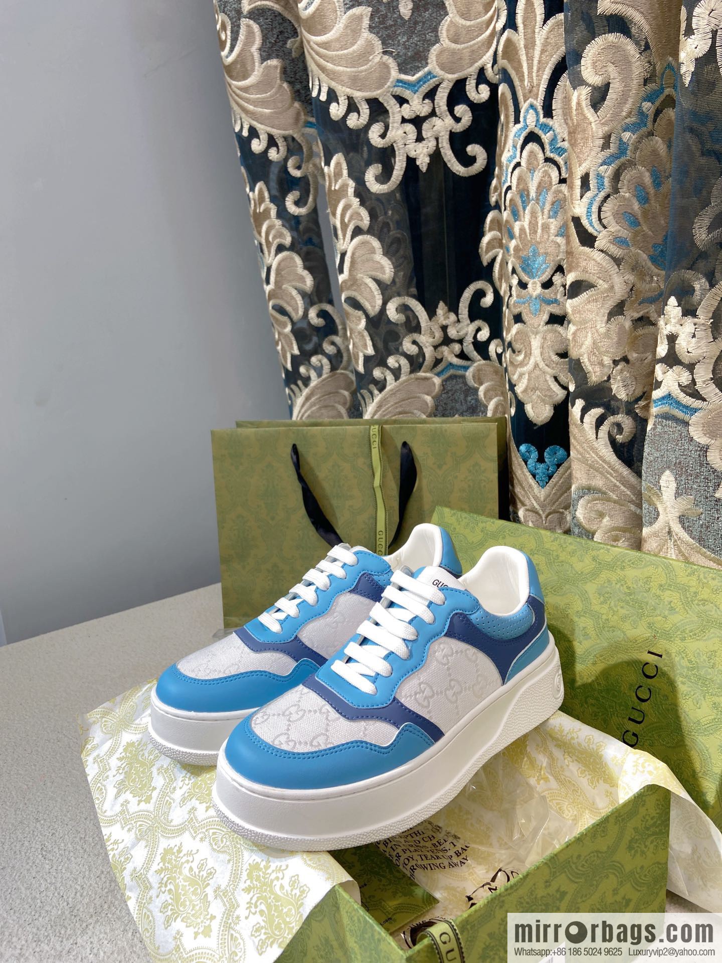 🐰🐰GUCCI Gucci platform white shoes