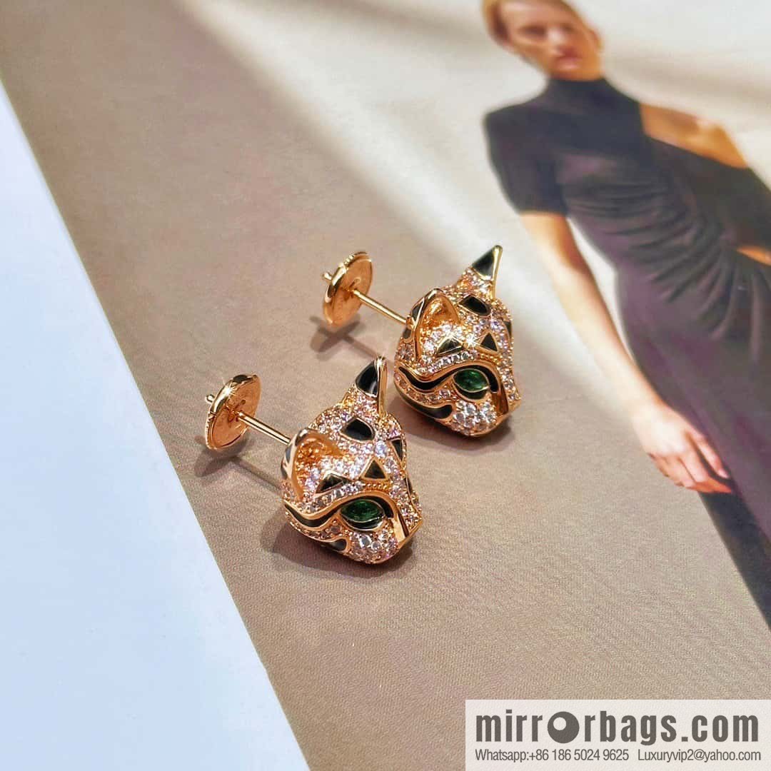 ☀New BOUCHERON/Boucheron Full Diamond Chinchilla Necklace, Earrings ☀