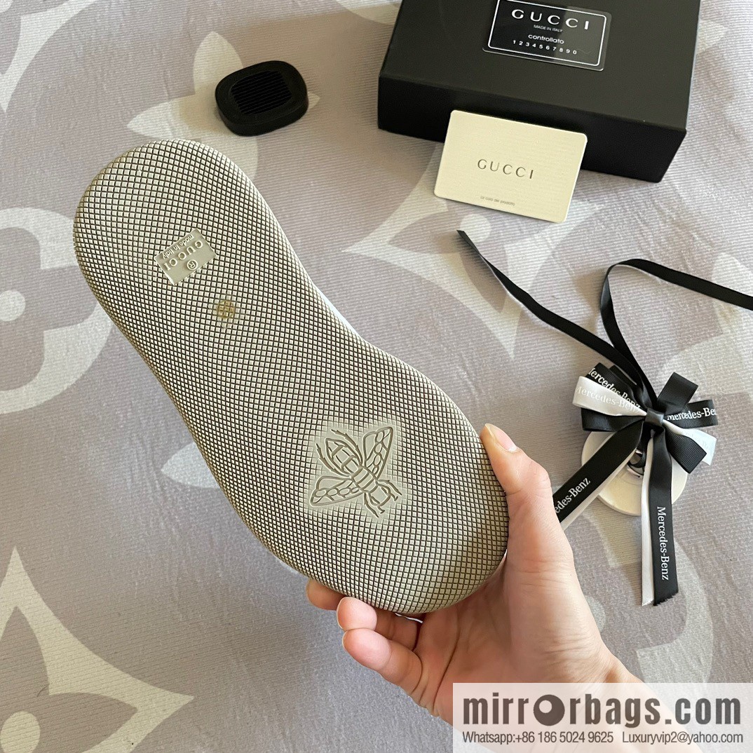🐰🐰GUCCI Gucci 2023 Gucci ribbon platform dirty shoes, Gucci Mac 90 casual series