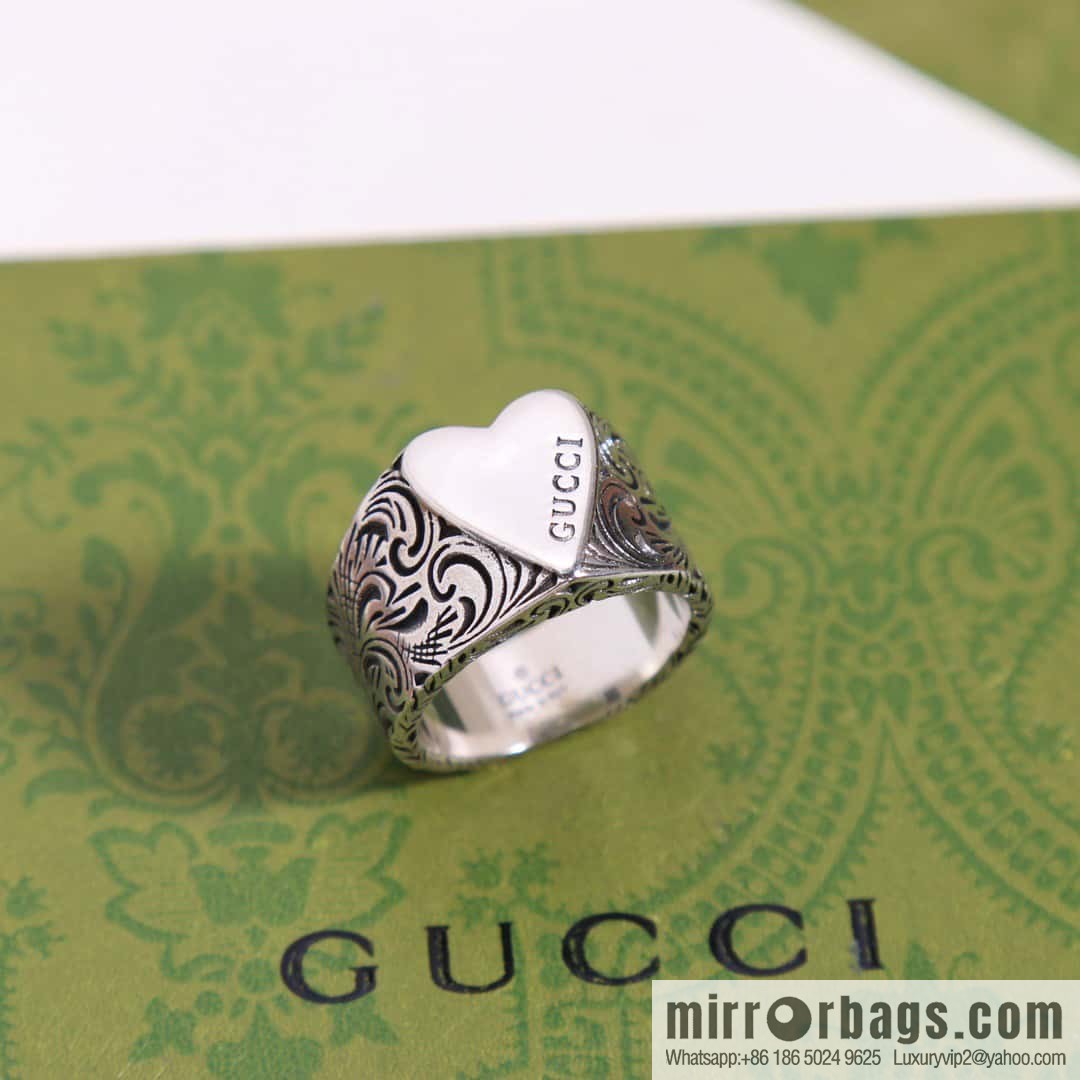 ❗️New ❗️ ☀️ original order ☀️ new Gucci double G peach heart love ring  ☀️