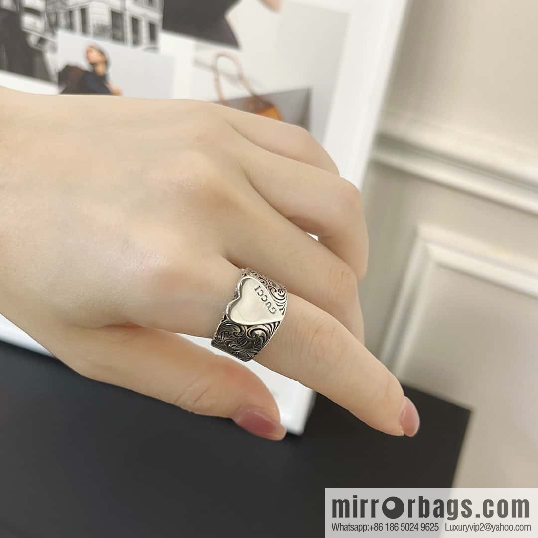 ❗️New ❗️ ☀️ original order ☀️ new Gucci double G peach heart love ring  ☀️