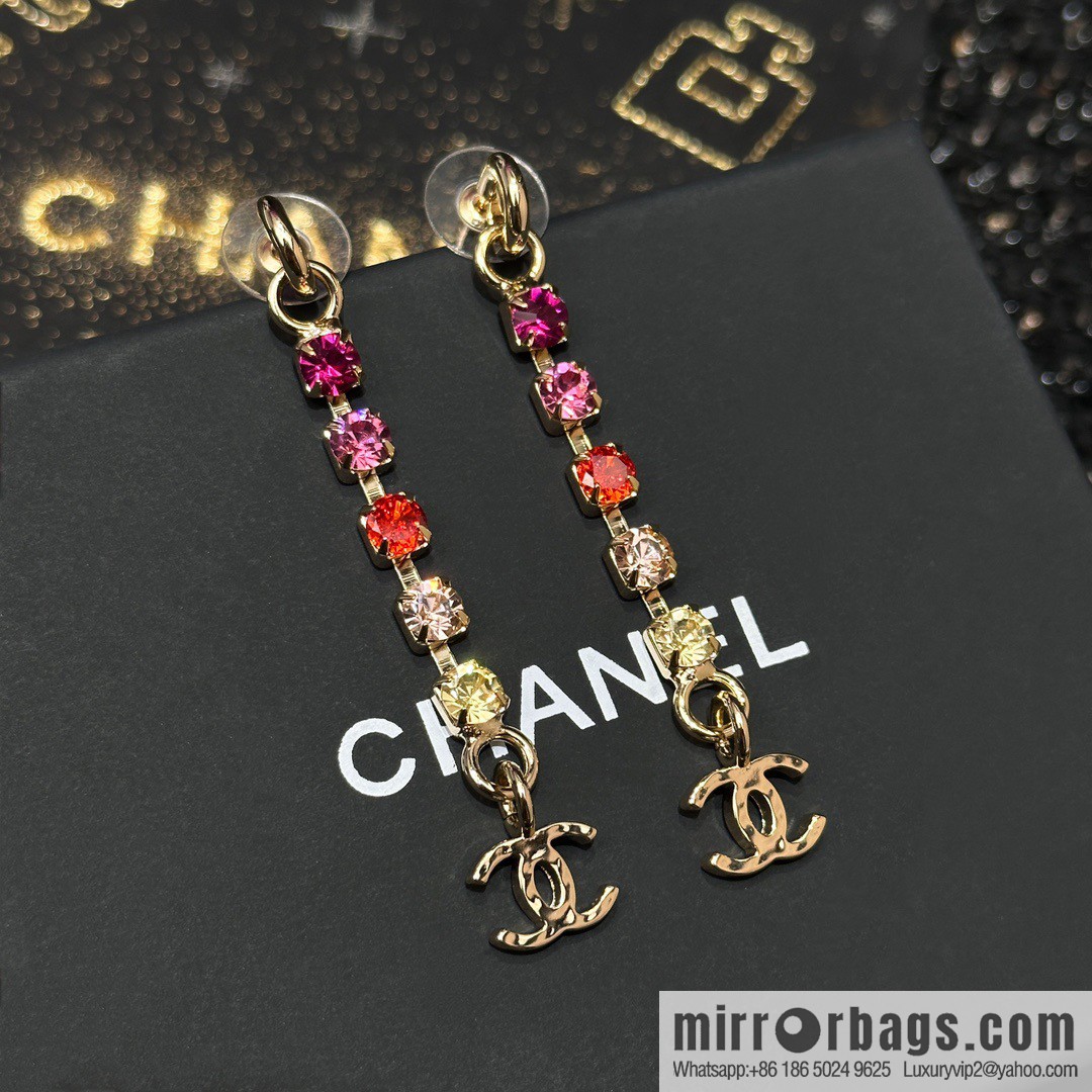 ☀️New ☑️ Chanel double C diamond stud earrings ☀️